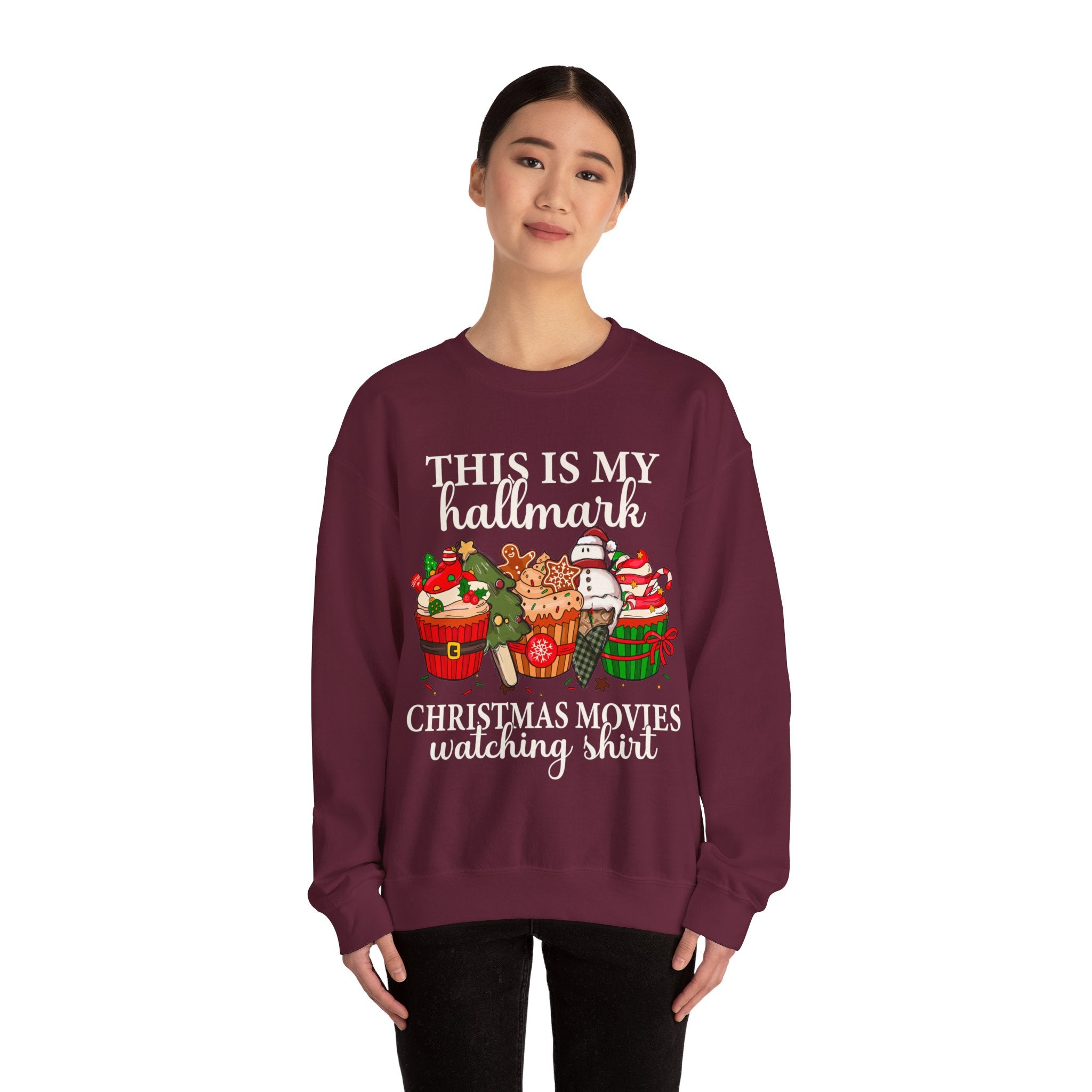 This is My Hallmark Christmas Movie Watching Sweatshirt, Hallmark Christmas Movies Shirt, Holiday Spirit Shirt, Hallmark Sweatshirt