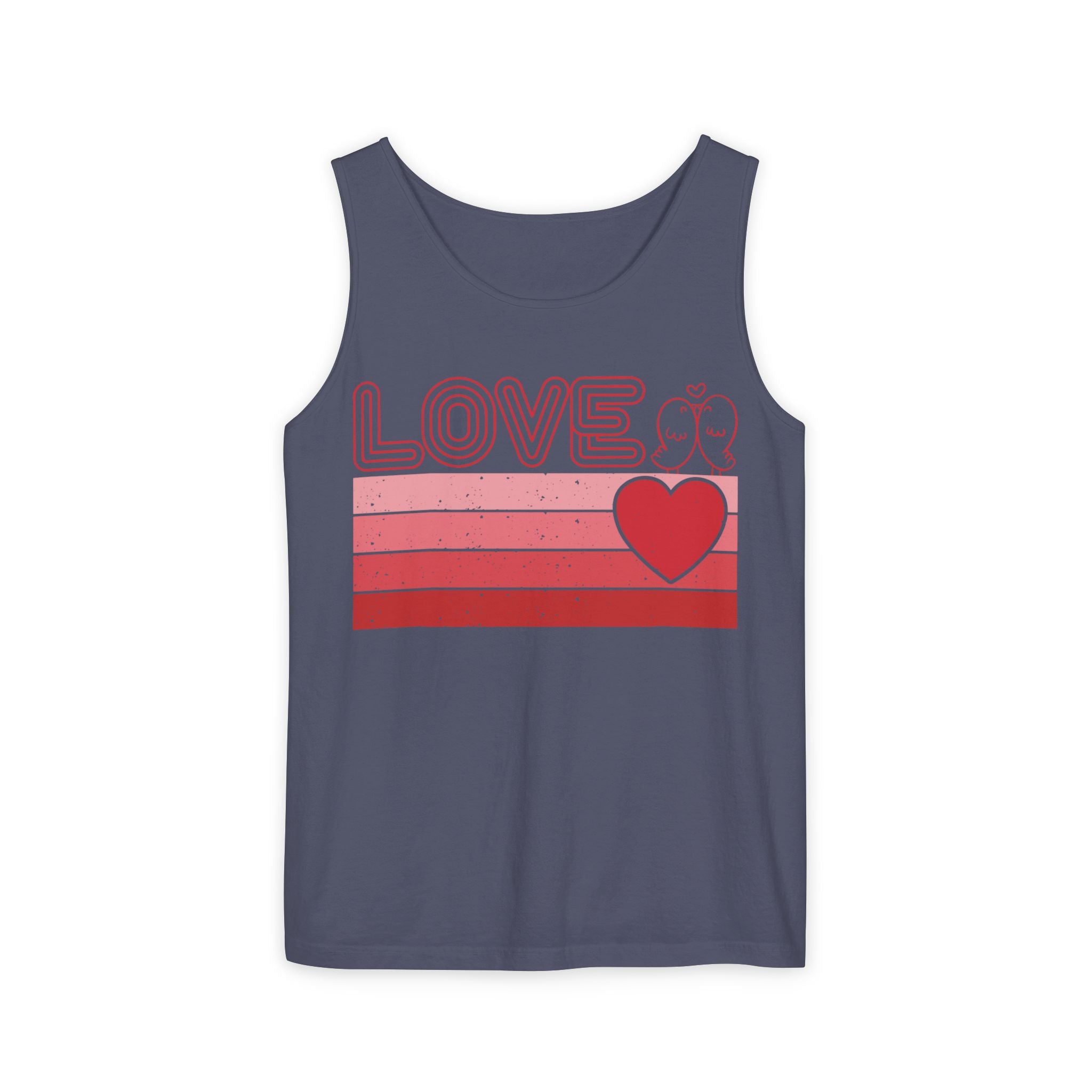 Retro Love Valentines Day Tank Top, Valentines Day Shirts For Woman, Heart Tank Top, Cute Valentine Shirt, Valentines Day Gift, Valentines Gift