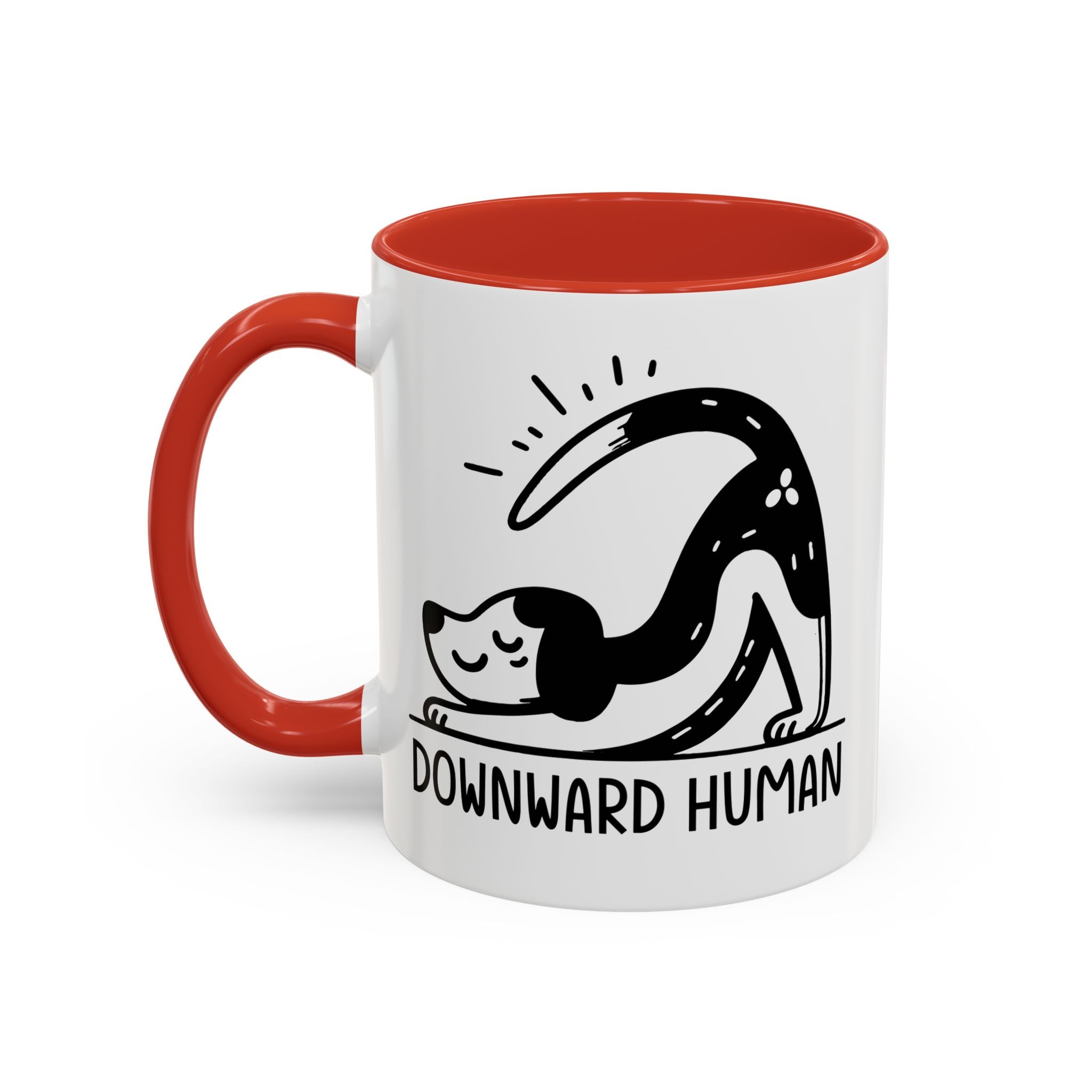 Downward Human Yoga Dog Coffee Mug, Dog Yoga Mug, Dog Owner Gifts, Funny Meditation Gifts, Yogi Pet Owner Gift, Yoga Coffee Mug