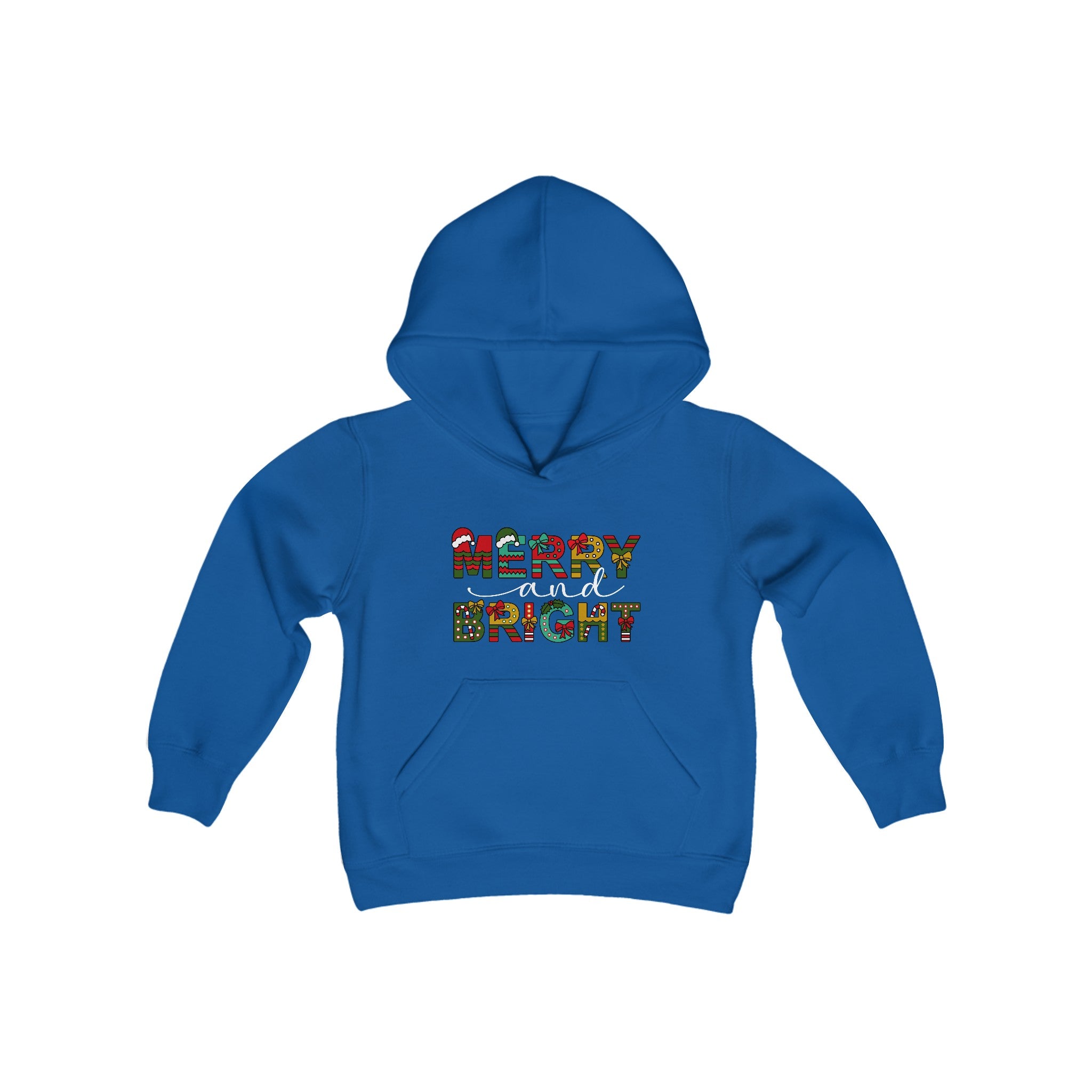 Merry and Bright  Hoodie Sweatshirt For Kids, Xmas Hoodie, Merry Bright Jumper, Christmas Hoodie, Kid Christmas, Cute Xmas Gift