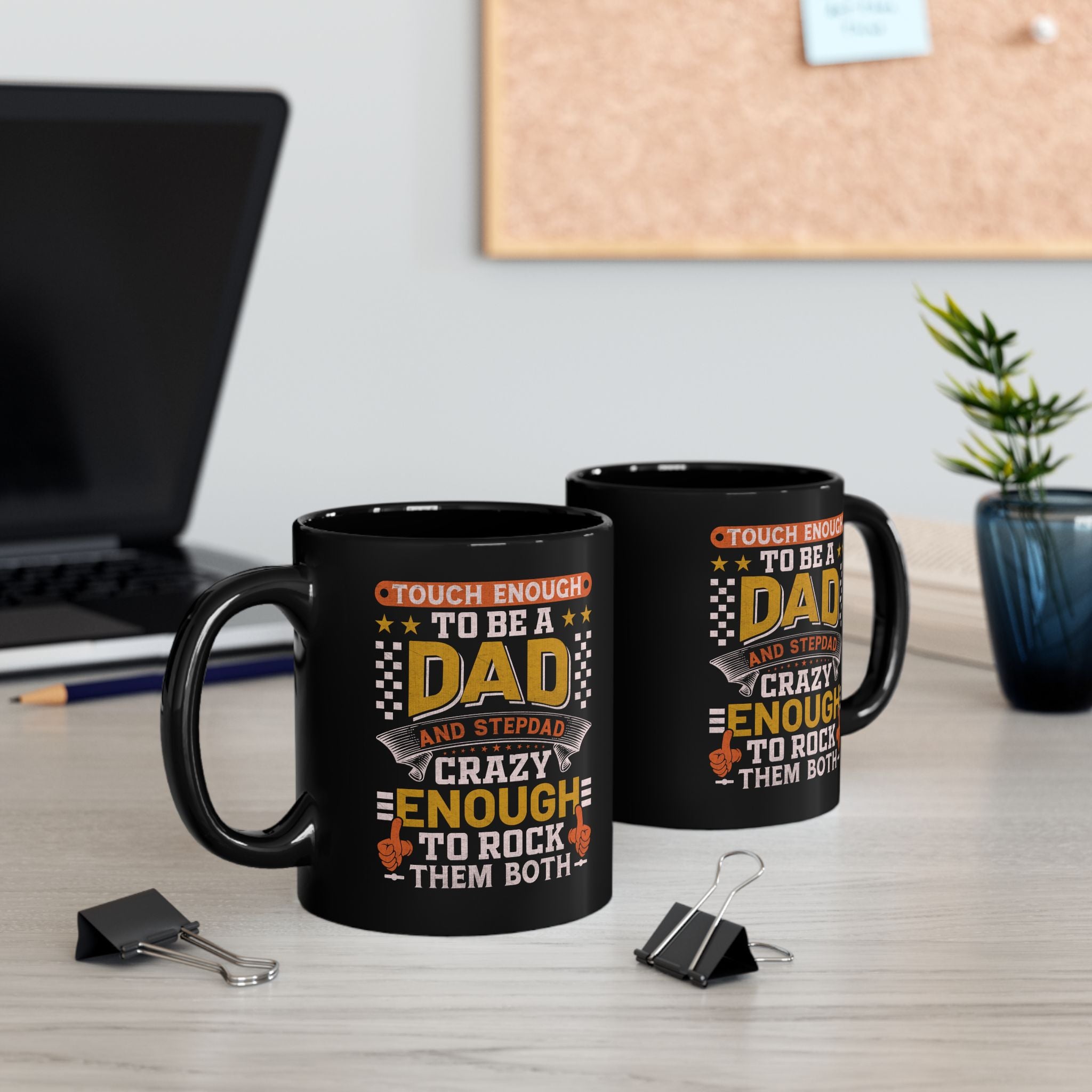 Tough Enough To Be A Dad & Step Dad Crazy Enough Coffee Mug, Step dad gifts, coffee mug for stepdad, funny coffee mug, novelty coffee cup, birthday gift