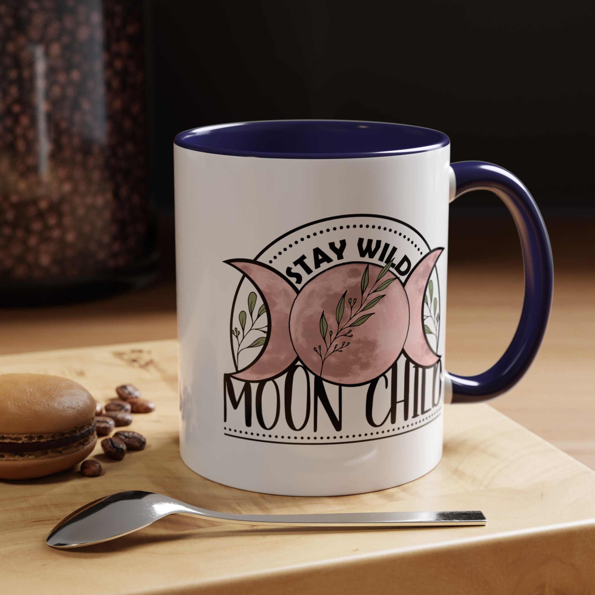 Stay Wild Moon Child Mug, Moon Coffee Mug, Witchy Mug, Mystical Mug, Nature Mug, Gift Mug, Boho Coffee Mug