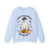 Boot Scootin Spooky Sweatshirt, Halloween Shirt, Cowboy Ghost Shirt, Western Halloween Shirt, Cute Spooky Shirt, Halloween Gift, Country Tee