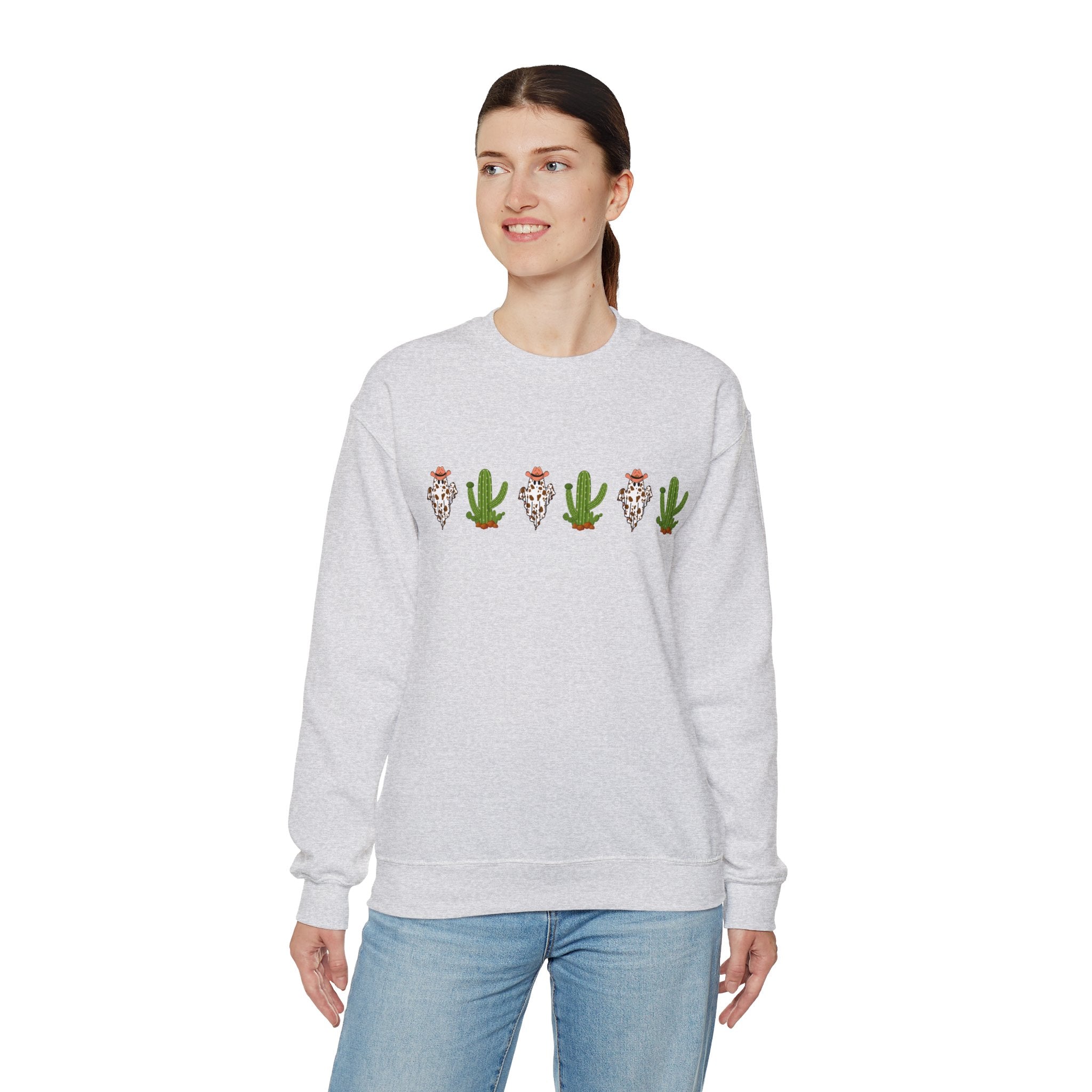 Halloween Cactus Sweatshirt, Ghost Cactus Shirt, Halloween Planter, Halloween Sweatshirt, Fall Shirt, Autumn Shirt, Witch Hoodie, Saguaro