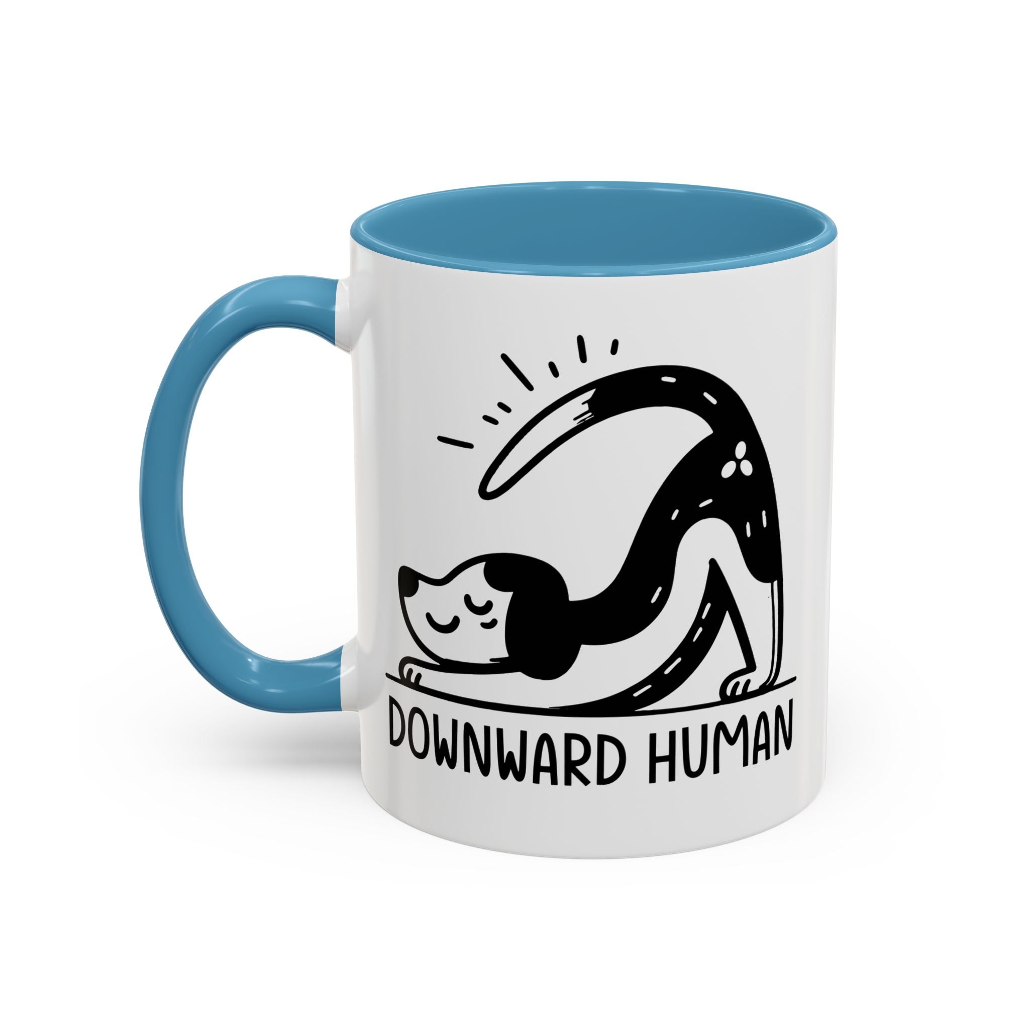 Downward Human Yoga Dog Coffee Mug, Dog Yoga Mug, Dog Owner Gifts, Funny Meditation Gifts, Yogi Pet Owner Gift, Yoga Coffee Mug