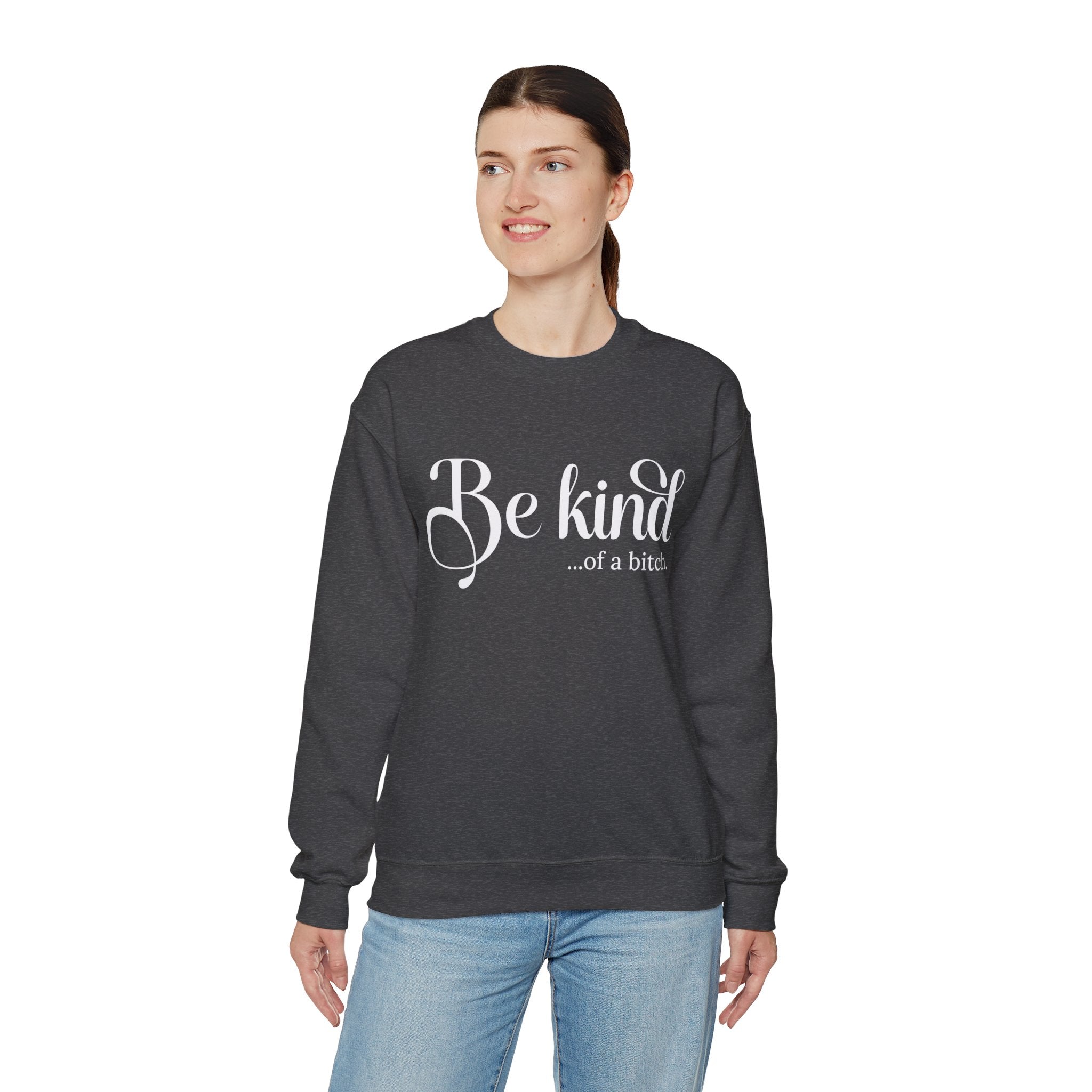 Be Kind of a Bitch Sweatshirt, Funny Sweatshirt, Funny Gift Sarcastic Shirt, BE KIND Sweater, Woman Crewneck, Funny Quote Tee, Gift for Her