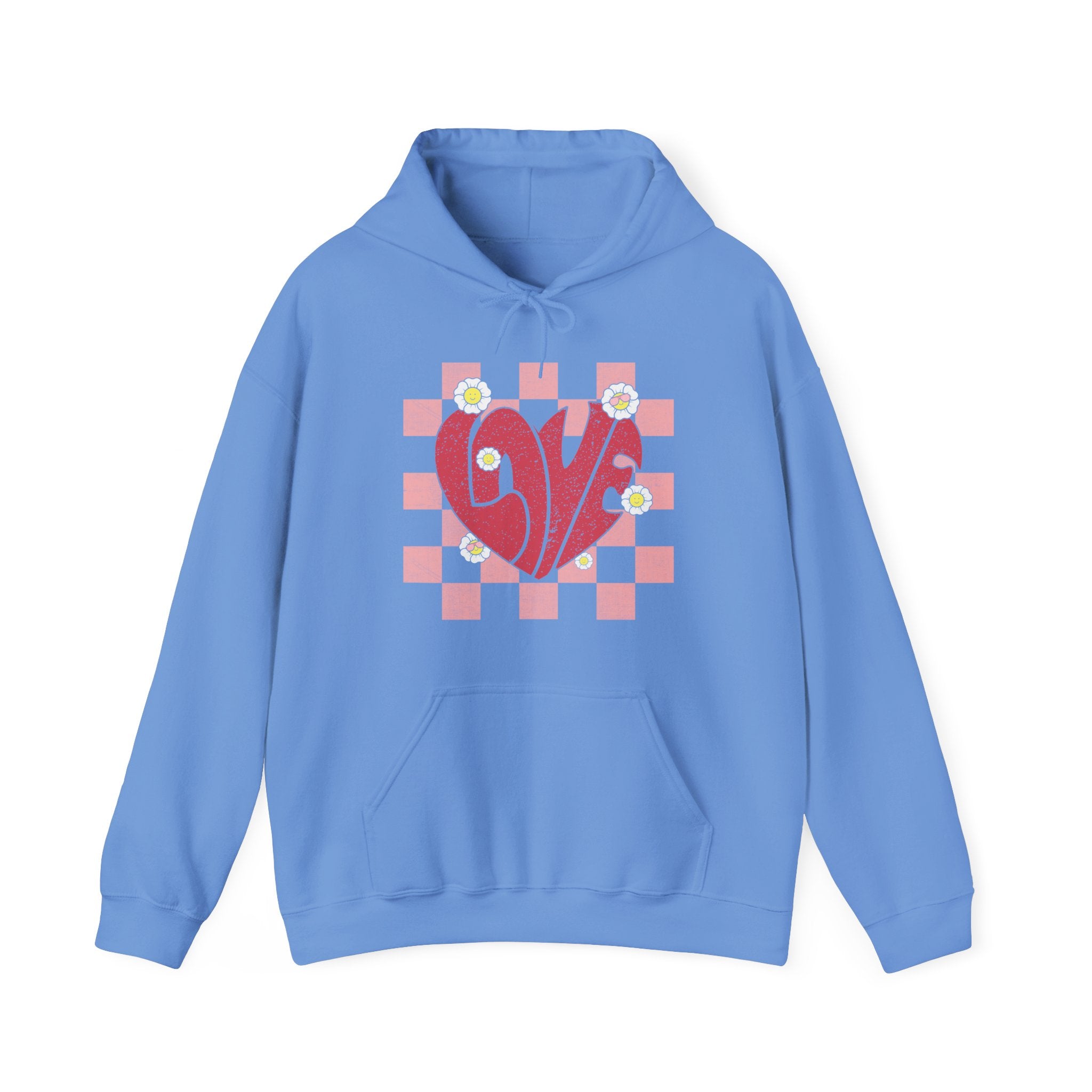 Valentine Heart Hoodie, Retro Love Hoodie, Love Shirt, Xoxo Shirt, Valentines Day Gift, Checker heart Hoodie, Heart Love Shirt