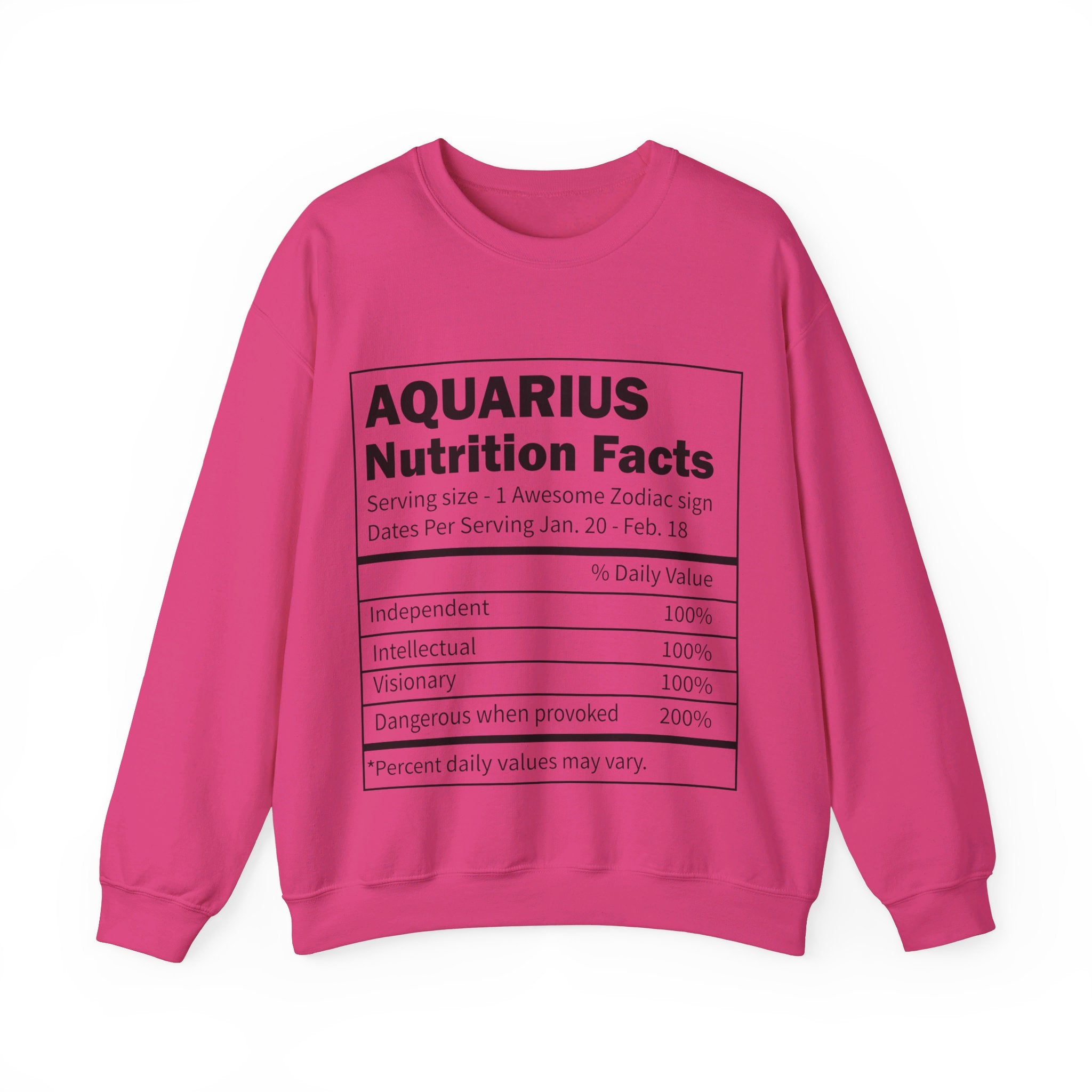 Zodiac Sign Nutrition Facts Sweatshirt, Horoscopes Shirt, Astrology Shirt, Summer Tees, Birthday Gift Ideas for Best Friends, Girl Friends