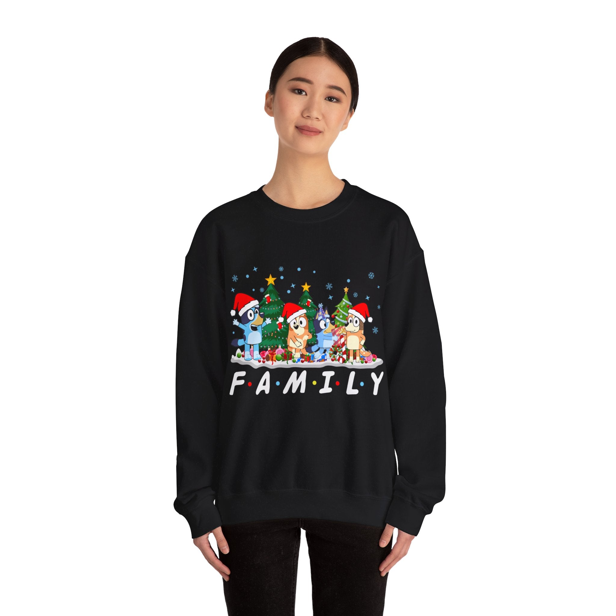 Christmas Bluey Family Sweatshirt, Bluey Party Family Xmas Shirt, Funny Christmas Shirt, Christmas Bluey Sweatshirt, Bluey Party Christmas