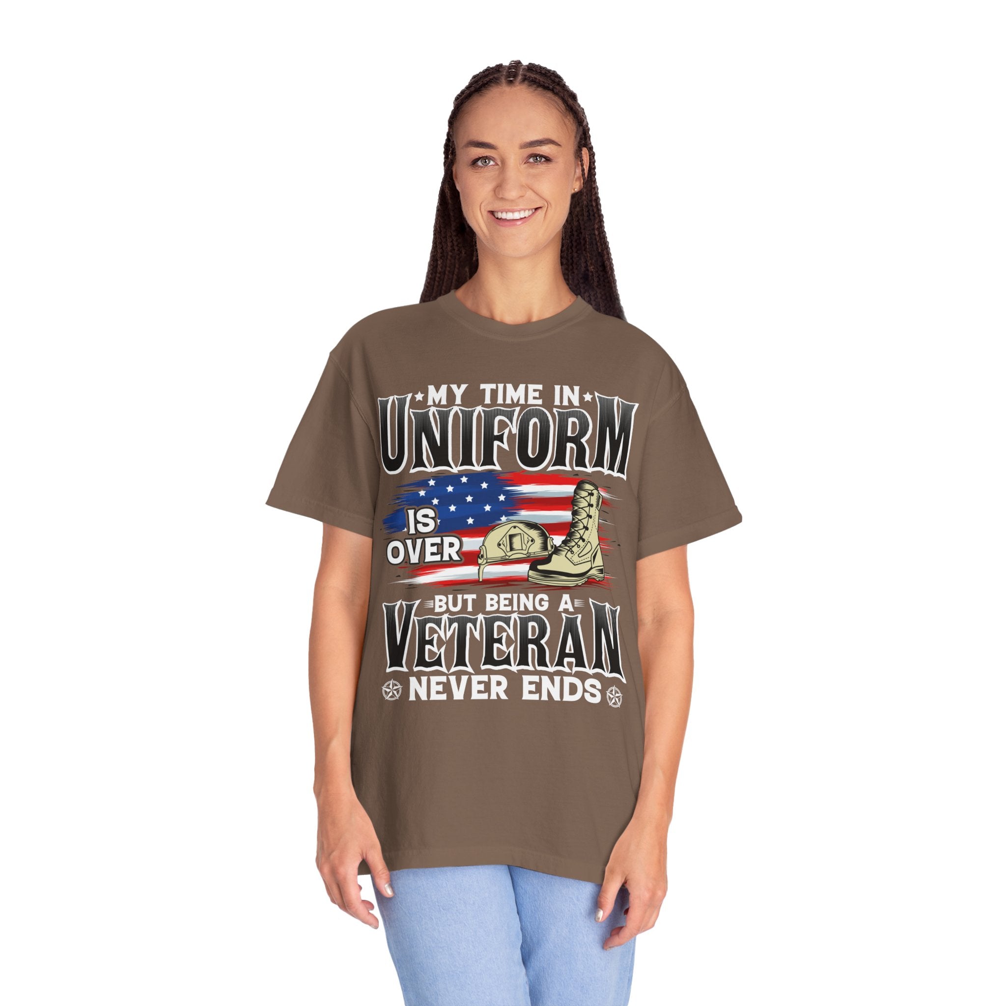 My Time In Uniform Is Over But Being A Veteran Never Ends Shirt, US Veteran Shirt, Veteran Lover Shirt, Veteran Day Gift,