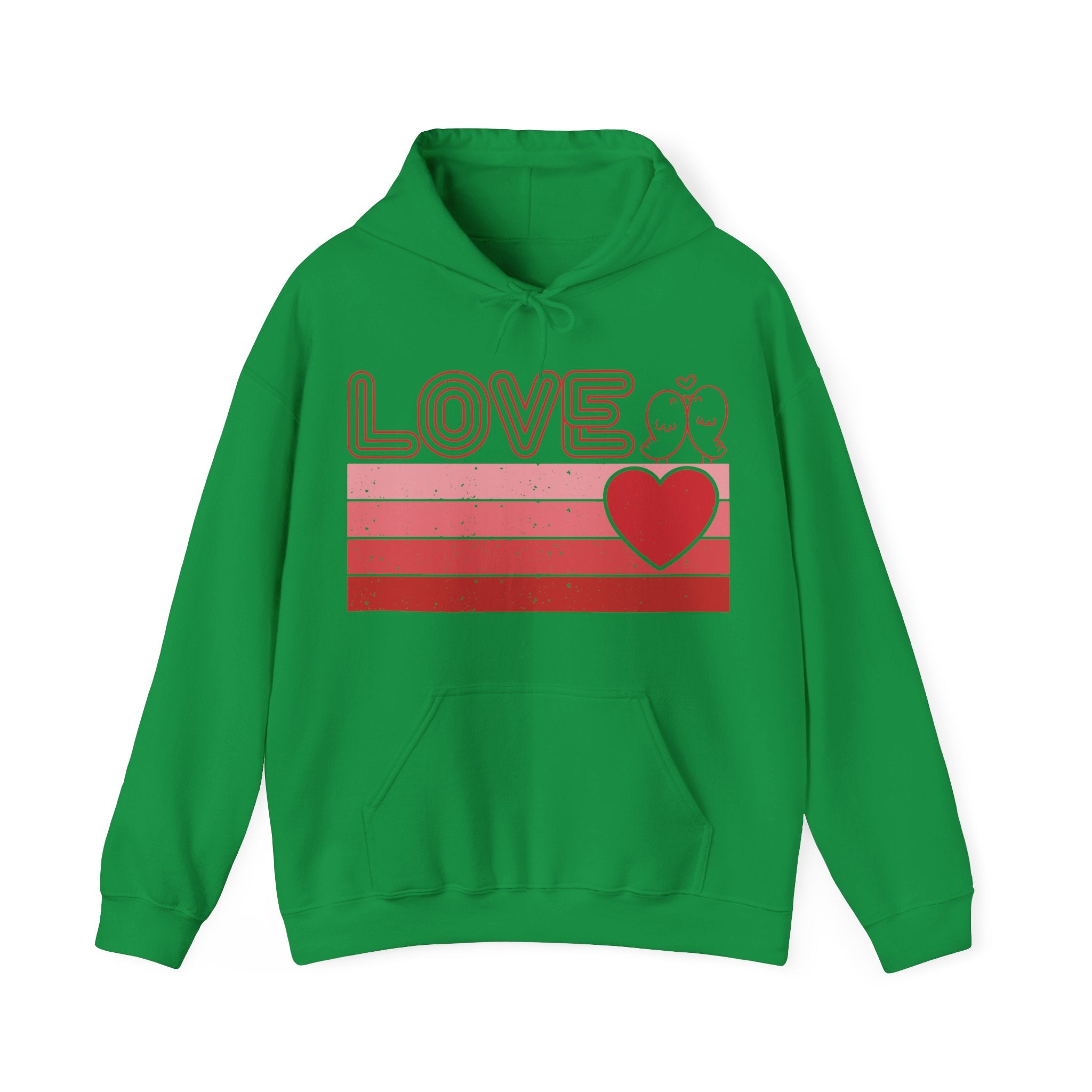 Retro Love Valentines Day Hoodie, Valentines Day Shirts For Woman, Heart Hooded Sweatshirt, Cute Valentine Shirt, Valentines Day Gift, Valentines Gift