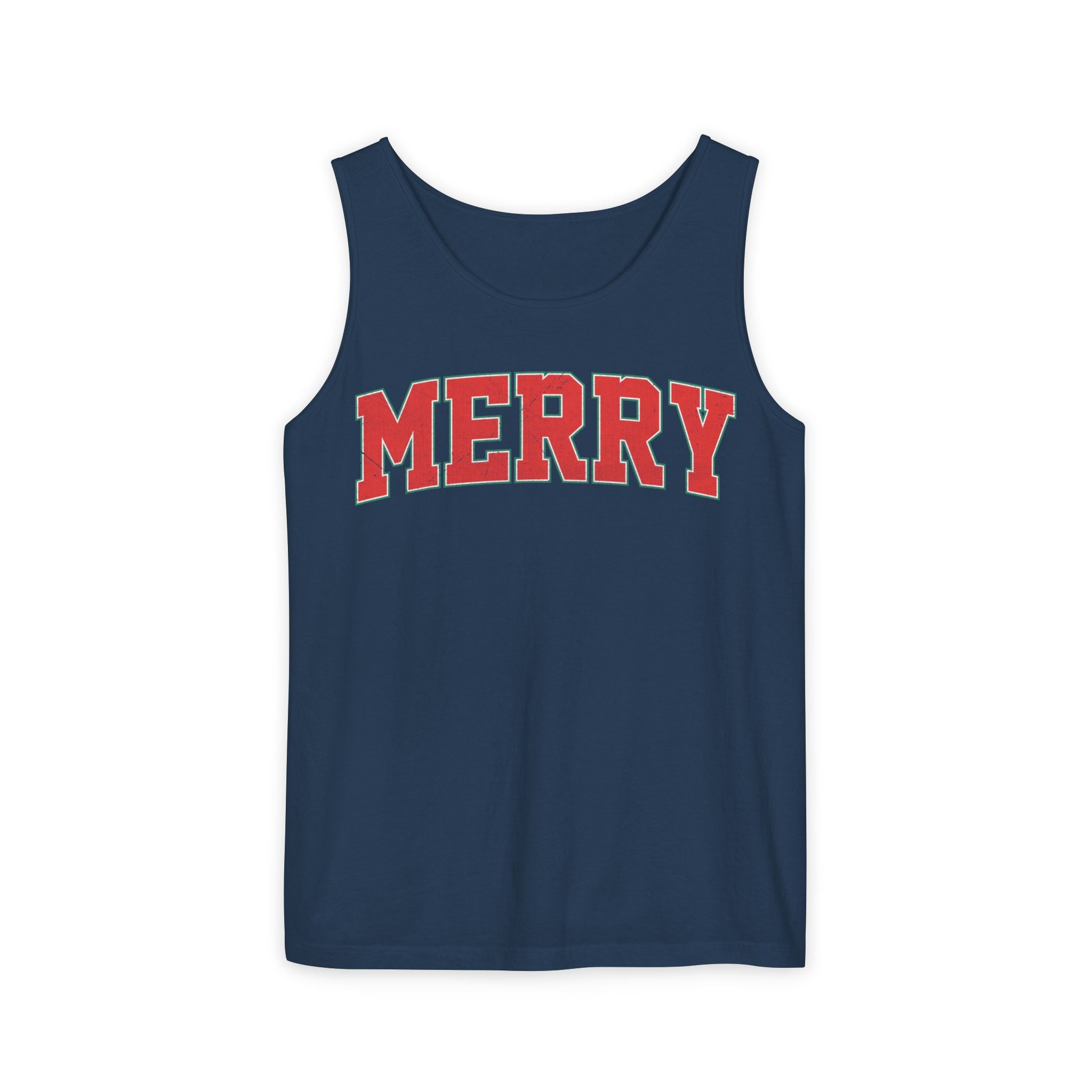 Merry Tank Top, Merry Christmas Tank, Xmas Tank Tops, Retro Merry Tank Tops, Unisex Christmas Gift, Women Christmas Gift, Girls Christmas Tank