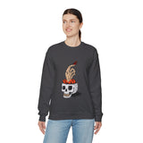 Skull skeleton hand halloween Sweatshirt, Skeleton Hand T-Shirt, Skeleton Shirt, Horror Gift, Skeleton Rock Tee, Rock and Roll Shirt