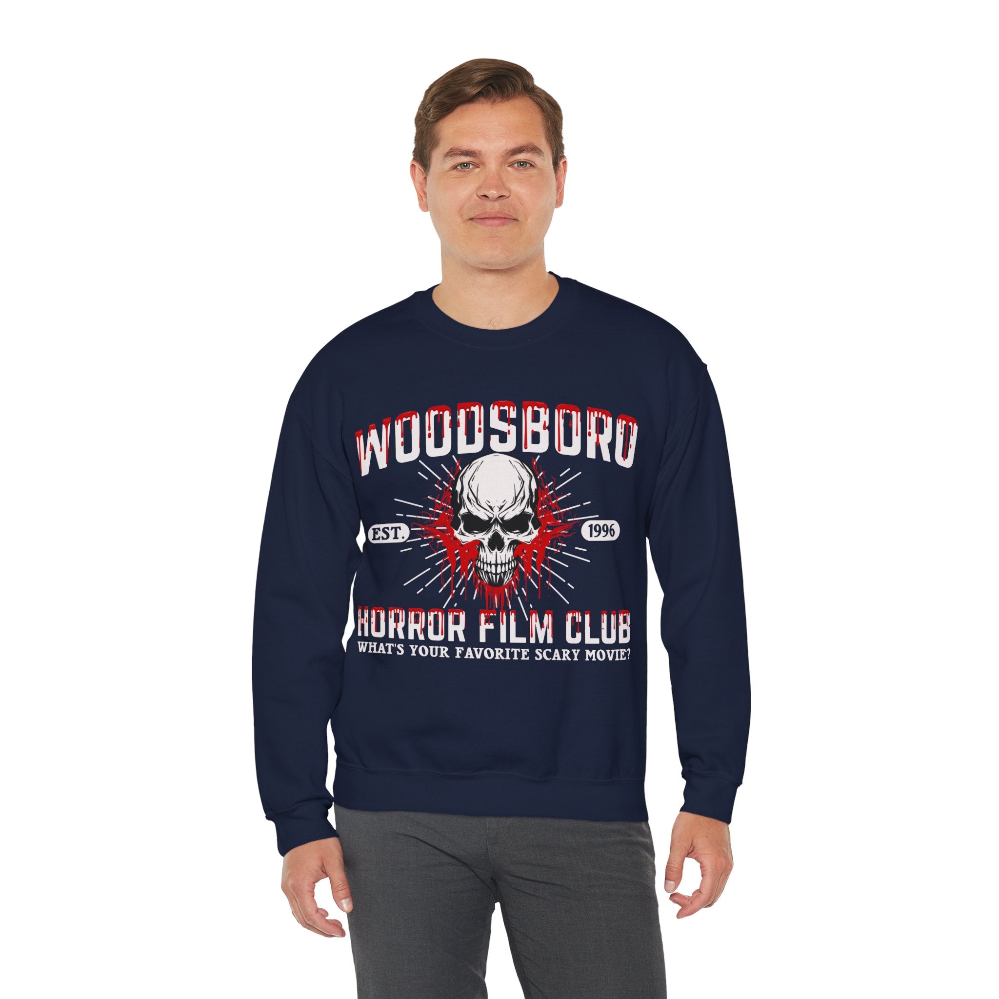 Woodsboro Sweatshirt, Woodsboro Horror Film Club Shirt, 90s Horror Movie Tee, Horror Movie Shirt, Woodsboro High Sweater, Horror Movie Gifts