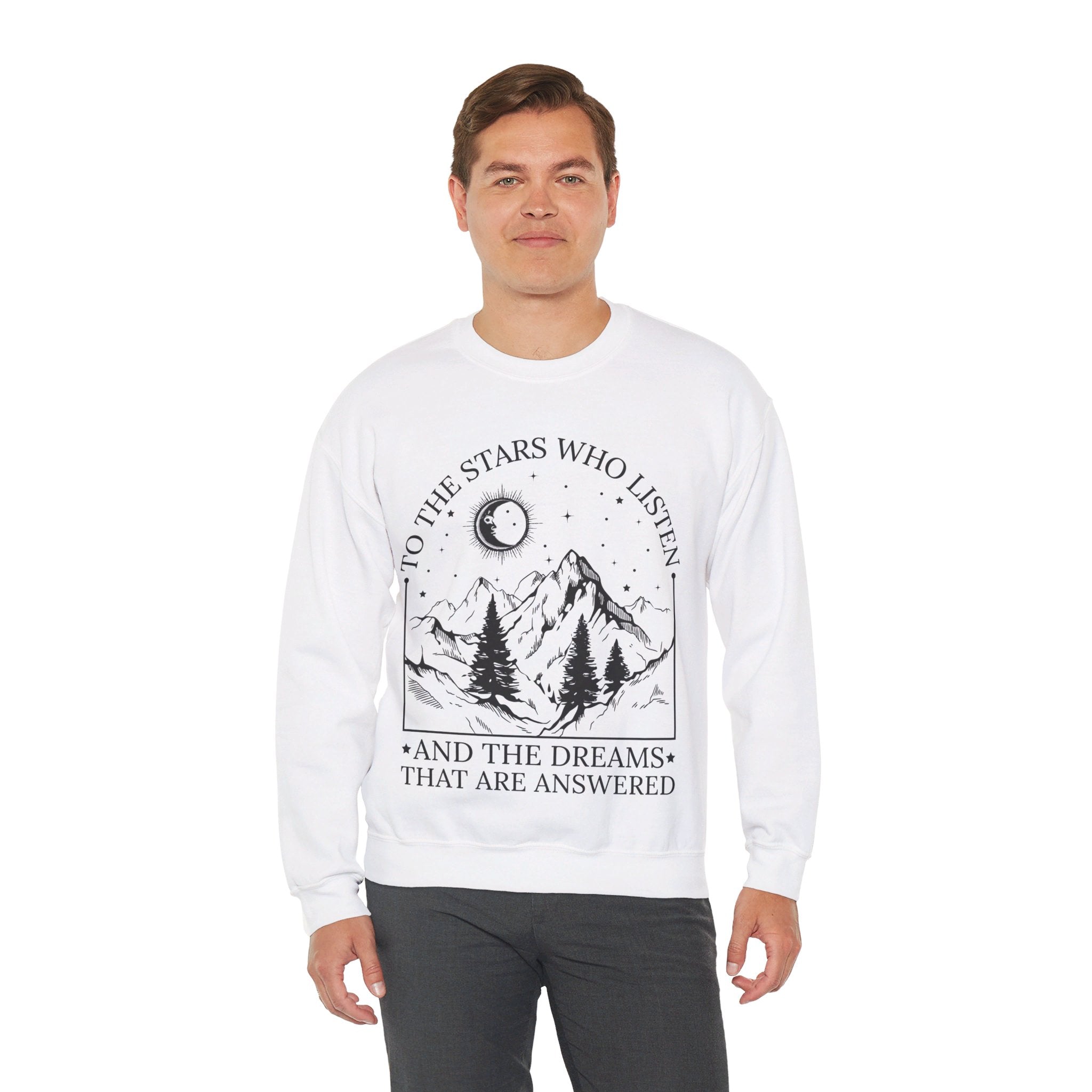 To The Stars Who Listen And The Dreams That Are Answered Sweatshirt, Velaris City Of Starlight Shirt, The Night Court Shirt, SJM Shirt, ACOTAR Shirt