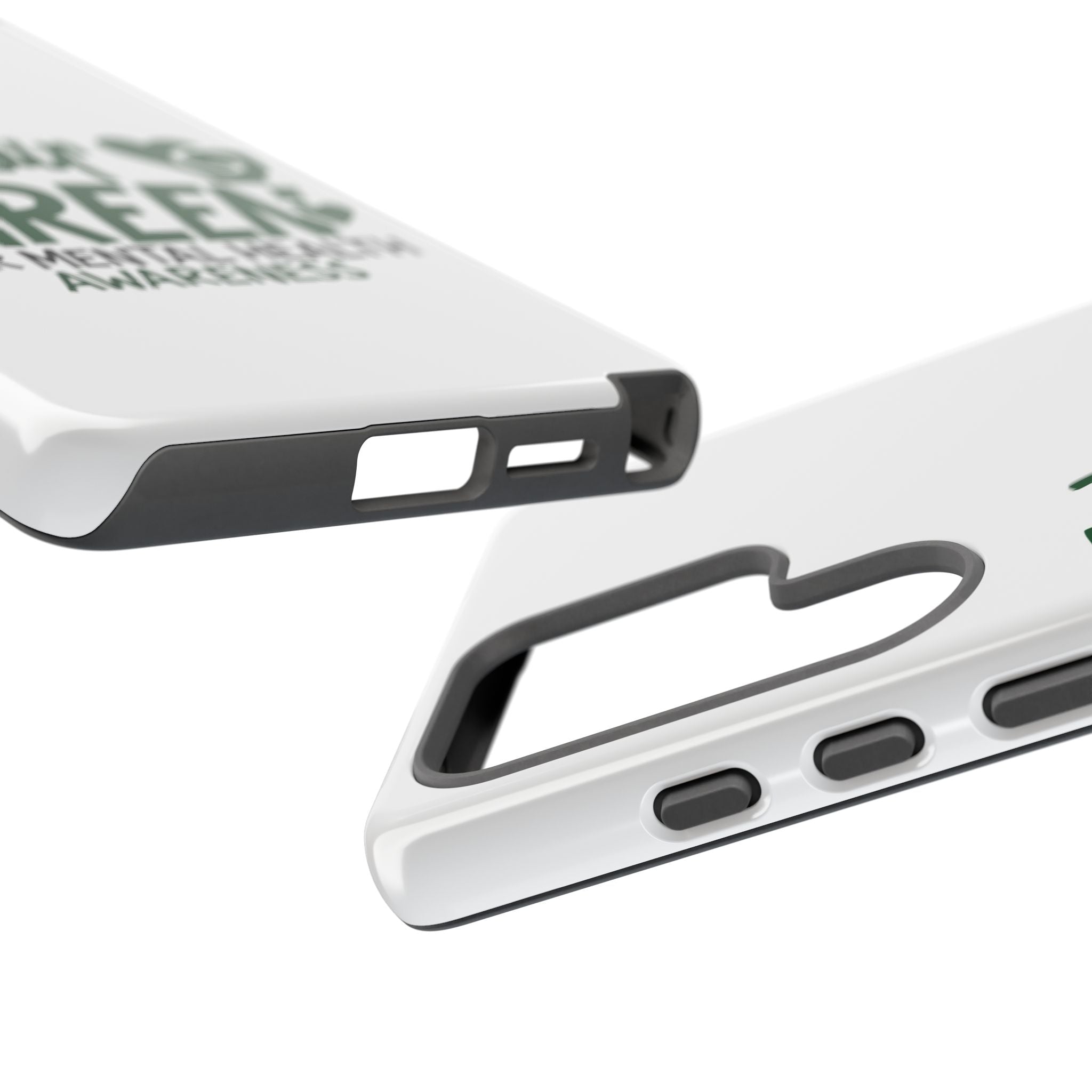 I Wear Green For Mental Health Awareness Phone Cases, Mental Health Matters Phone Case, Inspirational Phone Case, Motivational Phone Case, iPhone, Google Pixel & Samsung Galaxy