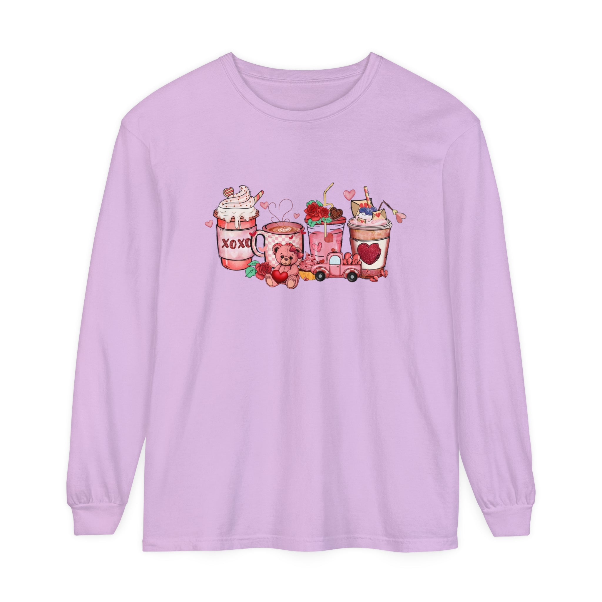 Coffee Valentine Long Sleeve shirt, Coffee Lover Shirt, Iced Coffee Valentine, Cute Valentine Shirt, , Mama Valentine, Valentines Day Coffee Shirt