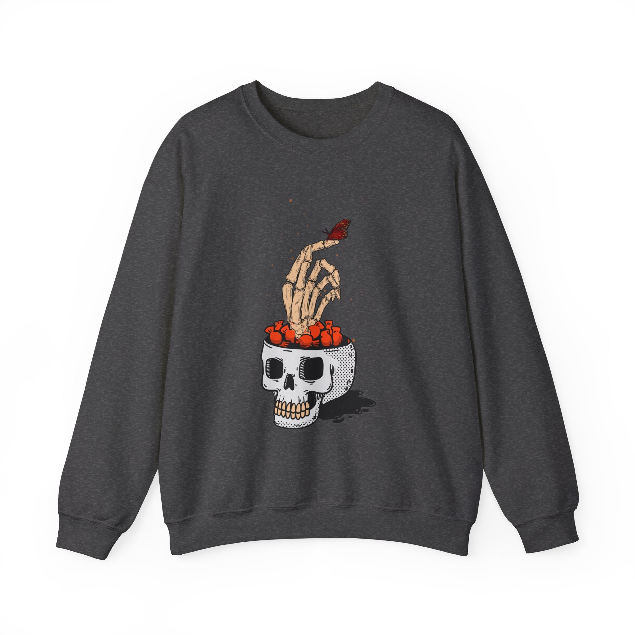 Skull skeleton hand halloween Sweatshirt, Skeleton Hand T-Shirt, Skeleton Shirt, Horror Gift, Skeleton Rock Tee, Rock and Roll Shirt