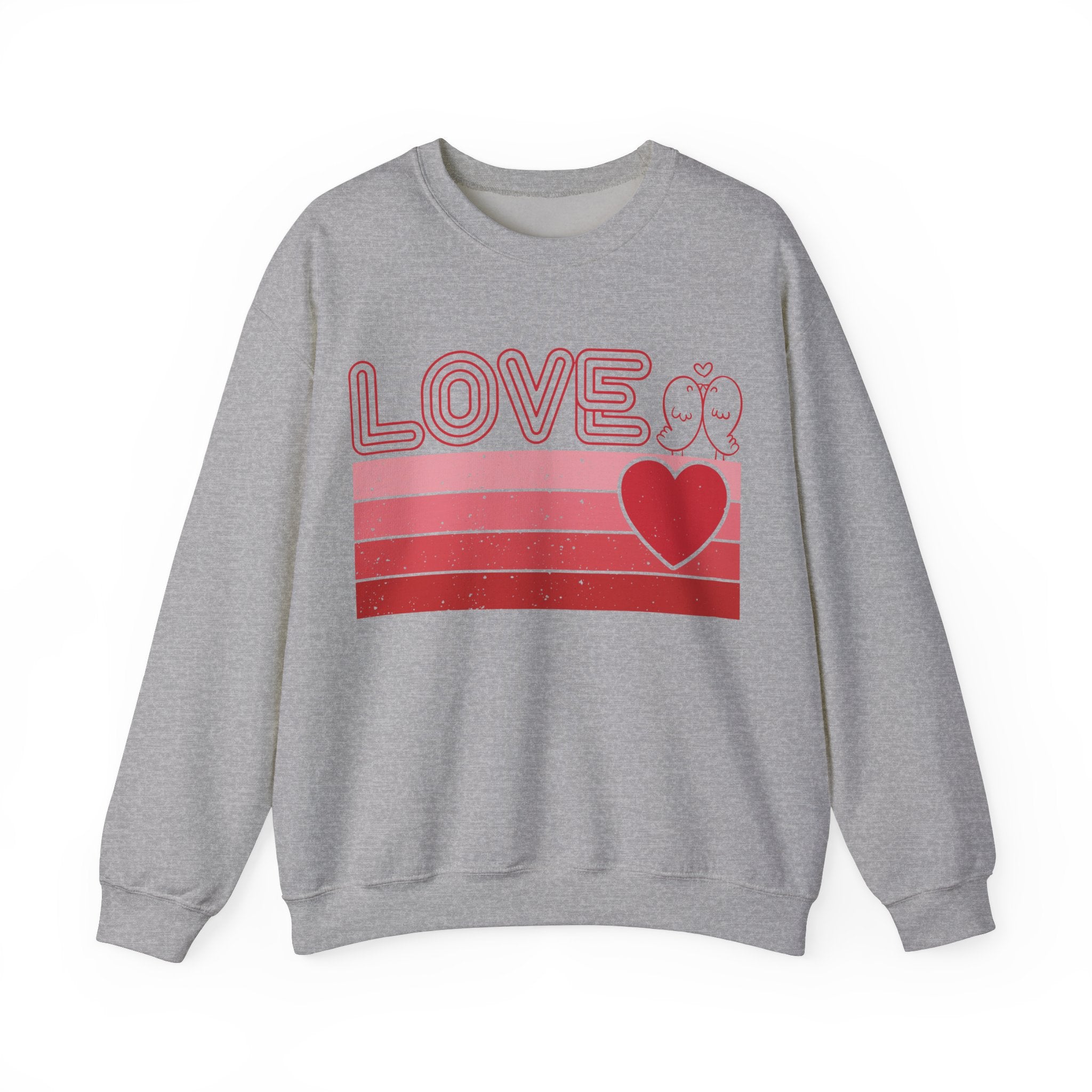 Retro Love Valentines Day Sweatshirt, Valentines Day Shirts For Woman, Heart Shirt, Cute Valentine Shirt, Valentines Day Gift, Valentines Gift
