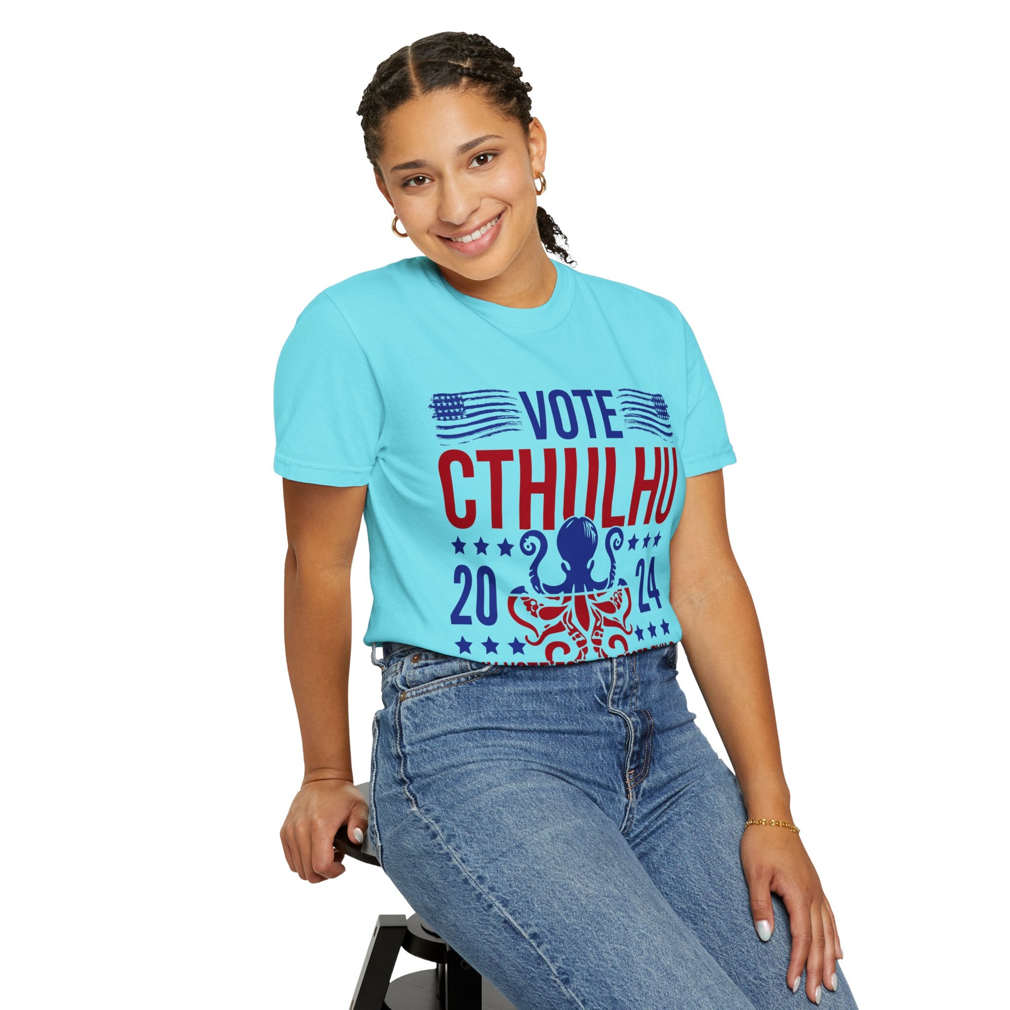 UNIDAZE Vote Cthulhu Shirt, Funny Political Satire Shirt, Funny 2024 Election Shirt, Greater Evil Shirt, Lovecraftian Gift, Horror Lovers Printify Cotton Crew neck cthulhu cthulhu gift cthulhu shirt DTG election funny 2024 election funny election shirt greater evil horror lover lovecraft lovecraftian gift Men's Clothing Oversized politcal satire T-shirts TikTok Unisex vote cthulhu shirt Women's Clothing