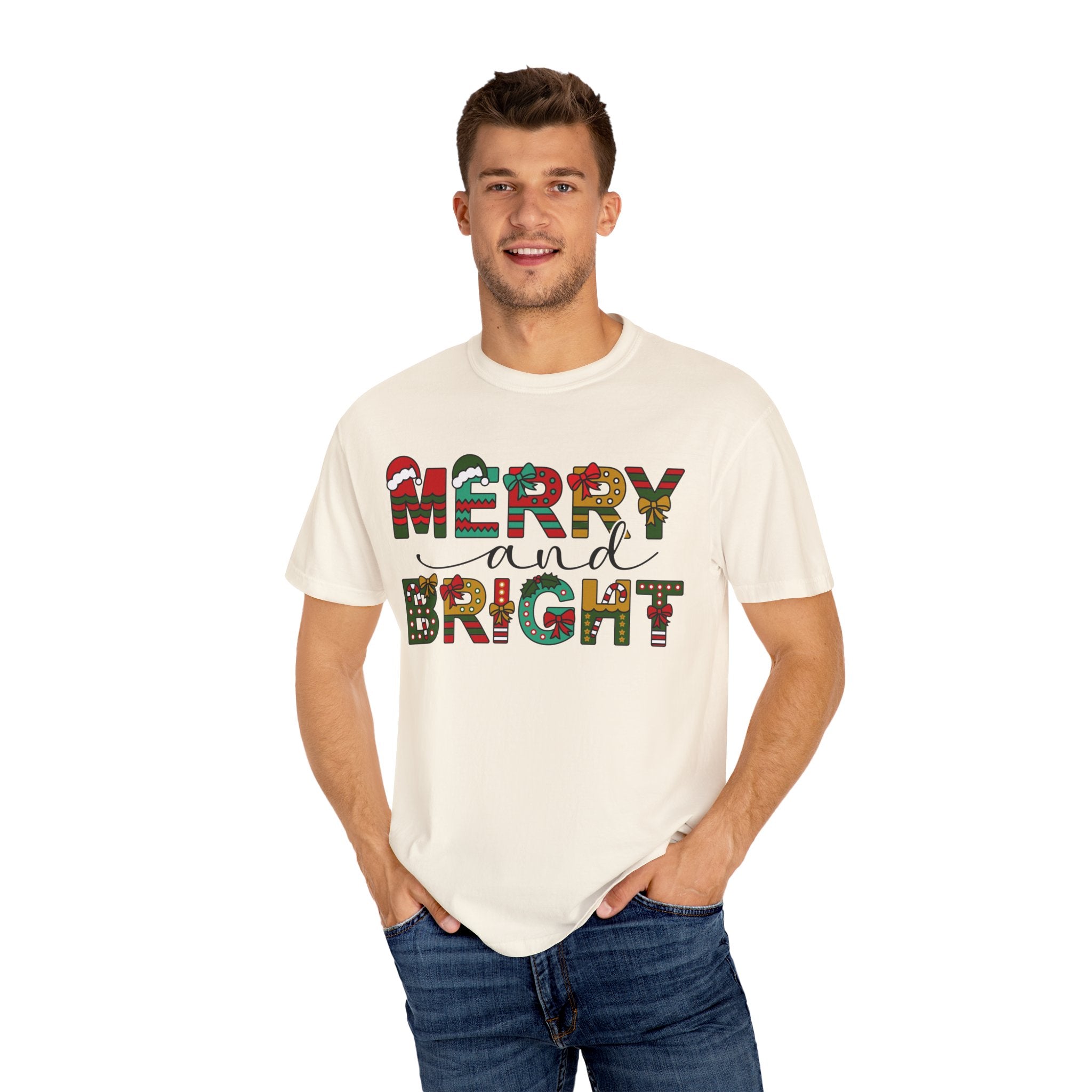 Merry and Bright Shirt, Christmas Tshirt, Family Christmas Shirt, Christmas Shirts for Women, Merry Christmas Shirt