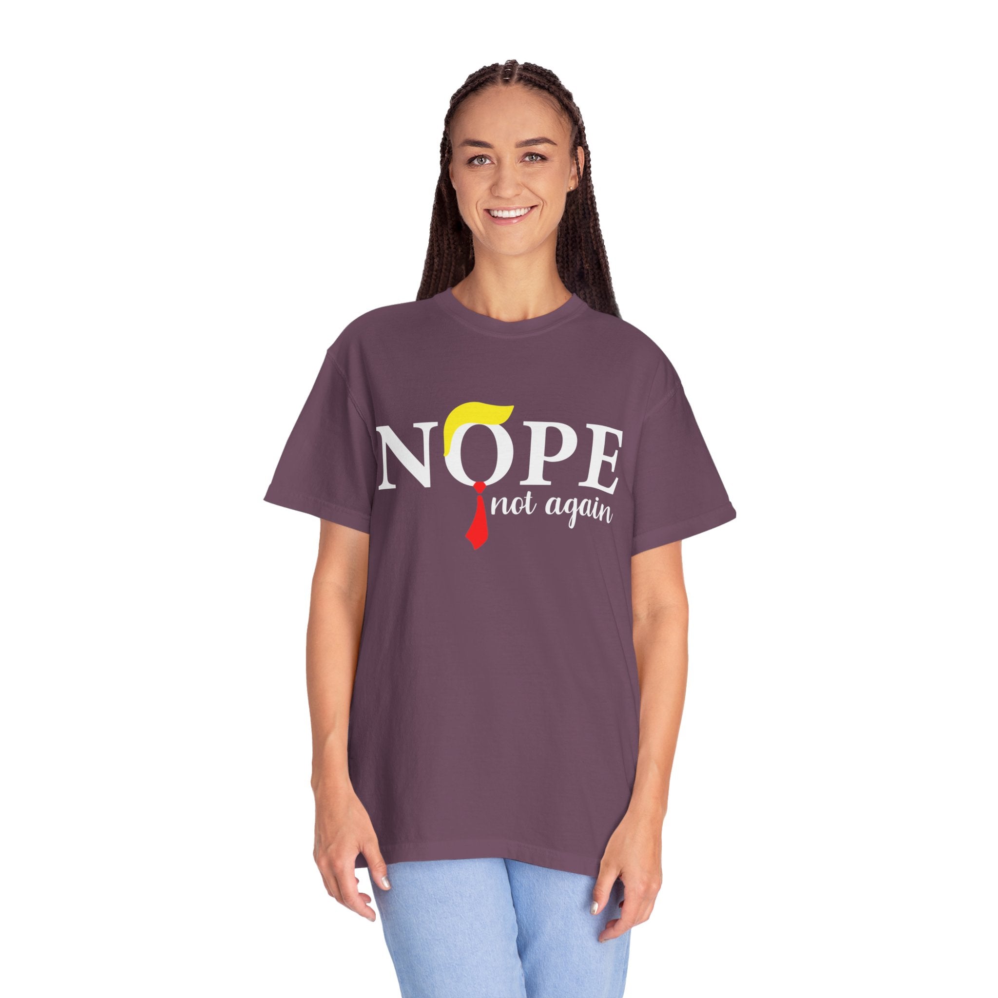 Nope Not Again T-Shirt, Anti-Trump Political T-Shirt, Funny Anti Trump Shirts, Nope Tee, Birthday Gift İdeas For Husband