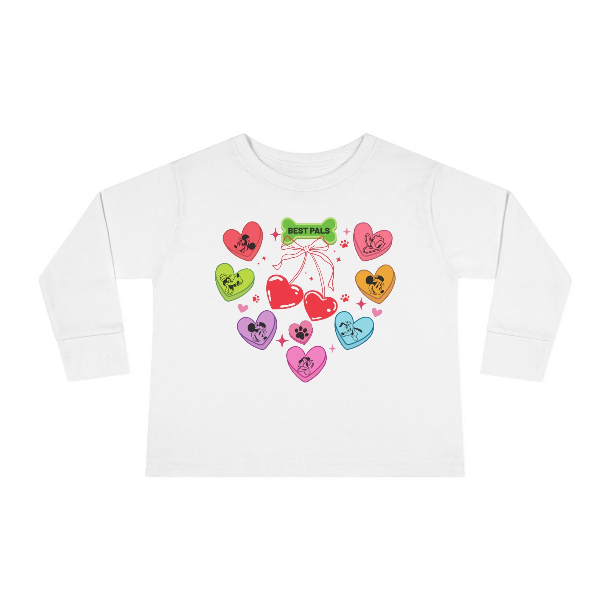 Disney Mickey And Friends Toddler Long Sleeve, Disney Valentines Kids Shirt, Cute Disney Shirt, Mickey And Co Toddler Shirt, Disney Live Shirt