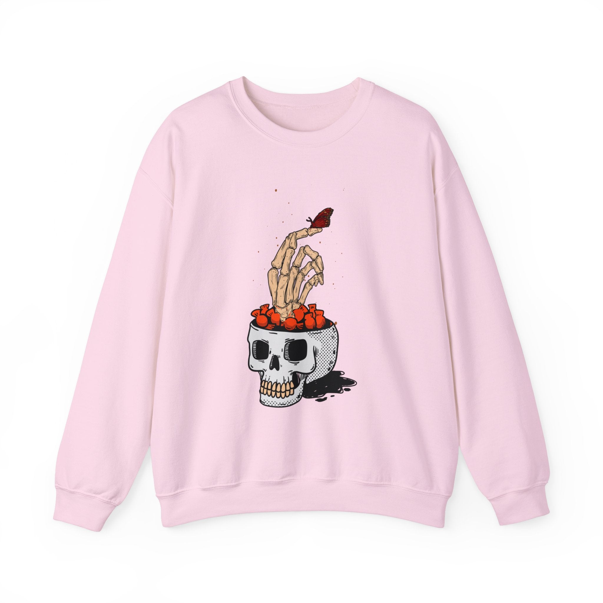 Skull skeleton hand halloween Sweatshirt, Skeleton Hand T-Shirt, Skeleton Shirt, Horror Gift, Skeleton Rock Tee, Rock and Roll Shirt