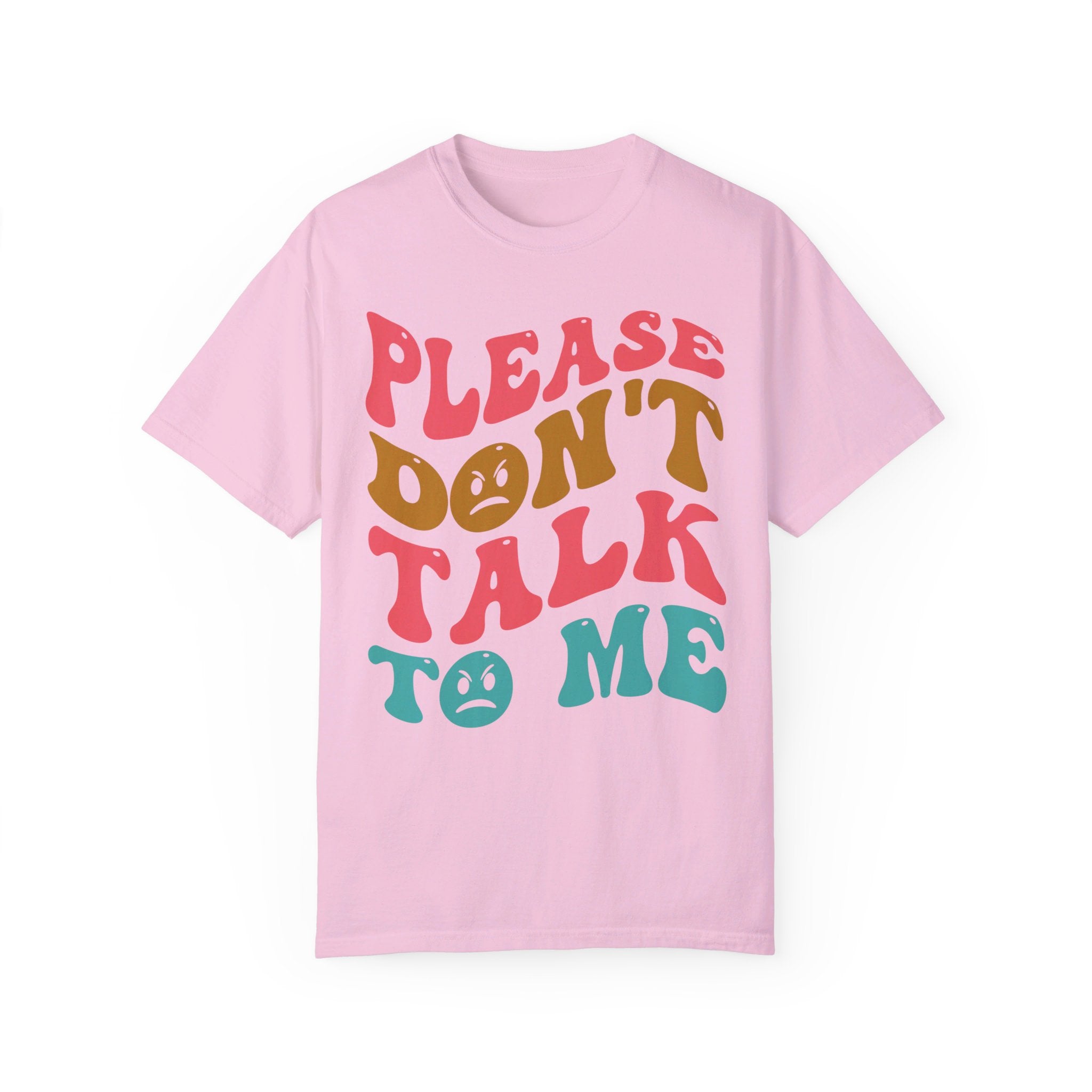 Please don't talk to me shirt, Funny introvert shirt, Words on back retro, Sarcastic introvert gift