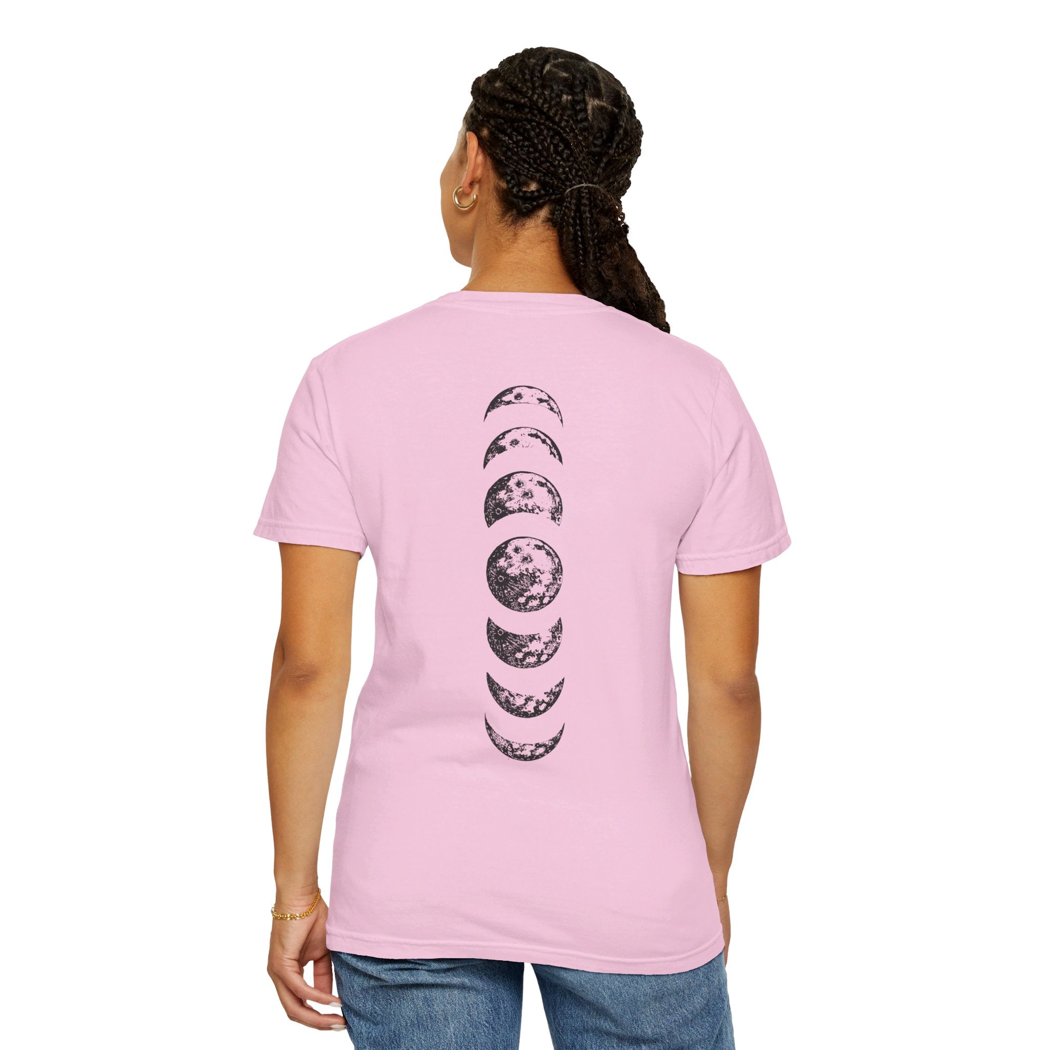 Moon Phases Shirt, Moon Shirt, Moon Tee, Moon Phases Tee, Celestial Shirt, Astrology Lover Tshirt, Space Lover Shirt, Boho Shirt, Back Printed