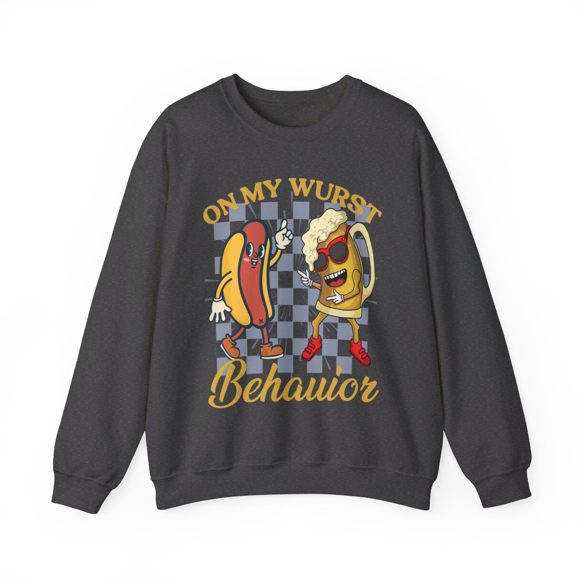 Funny Oktoberfest Sweatshirt, Wurst Behavior Schnitzel Faced Sweater, Group Drinking Shirts, Oktoberfest Shirts