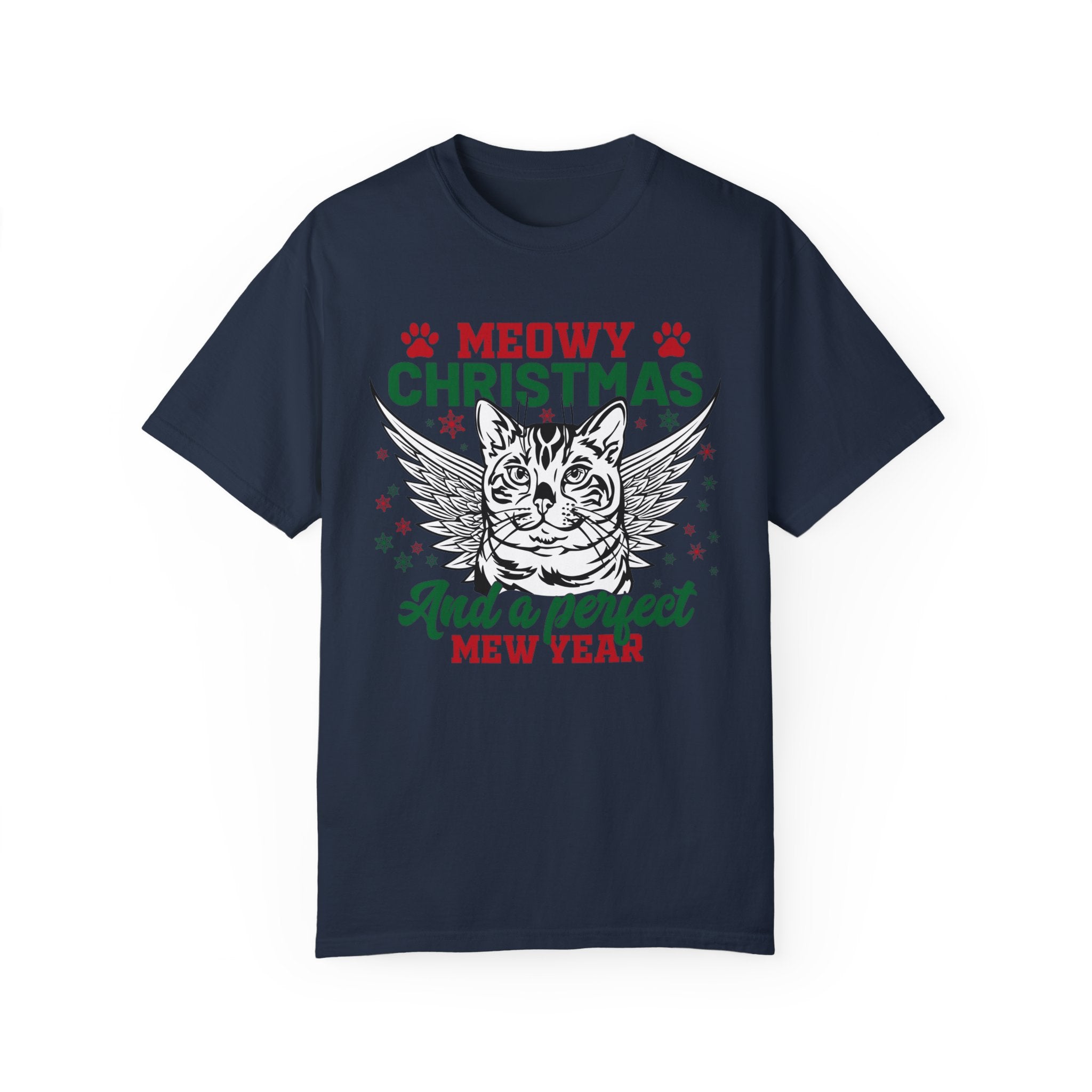 Cat Christmas Shirt Gift For Cat Lovers, Catmas Shirt, Meowy Tshirt, Cat Mom New Year Gift, Christmas Party, Christmas Meowy shirt