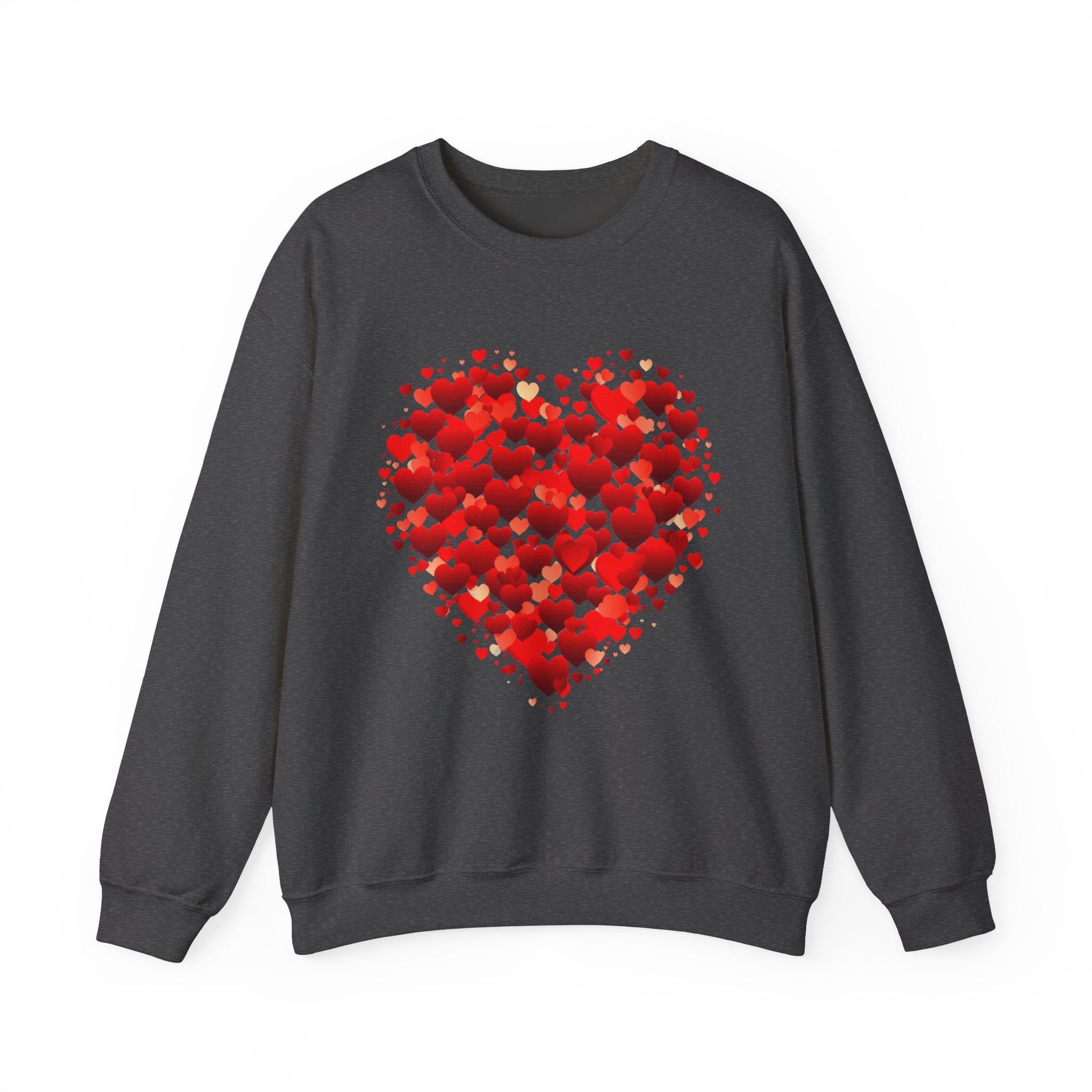 Valentines Day Cute Heart Sweatshirt, Valentines Shirt, Valentines Double Heart Sweatshirt, Red Heart Sweater, Valentines Love Shirt, Love Sweater