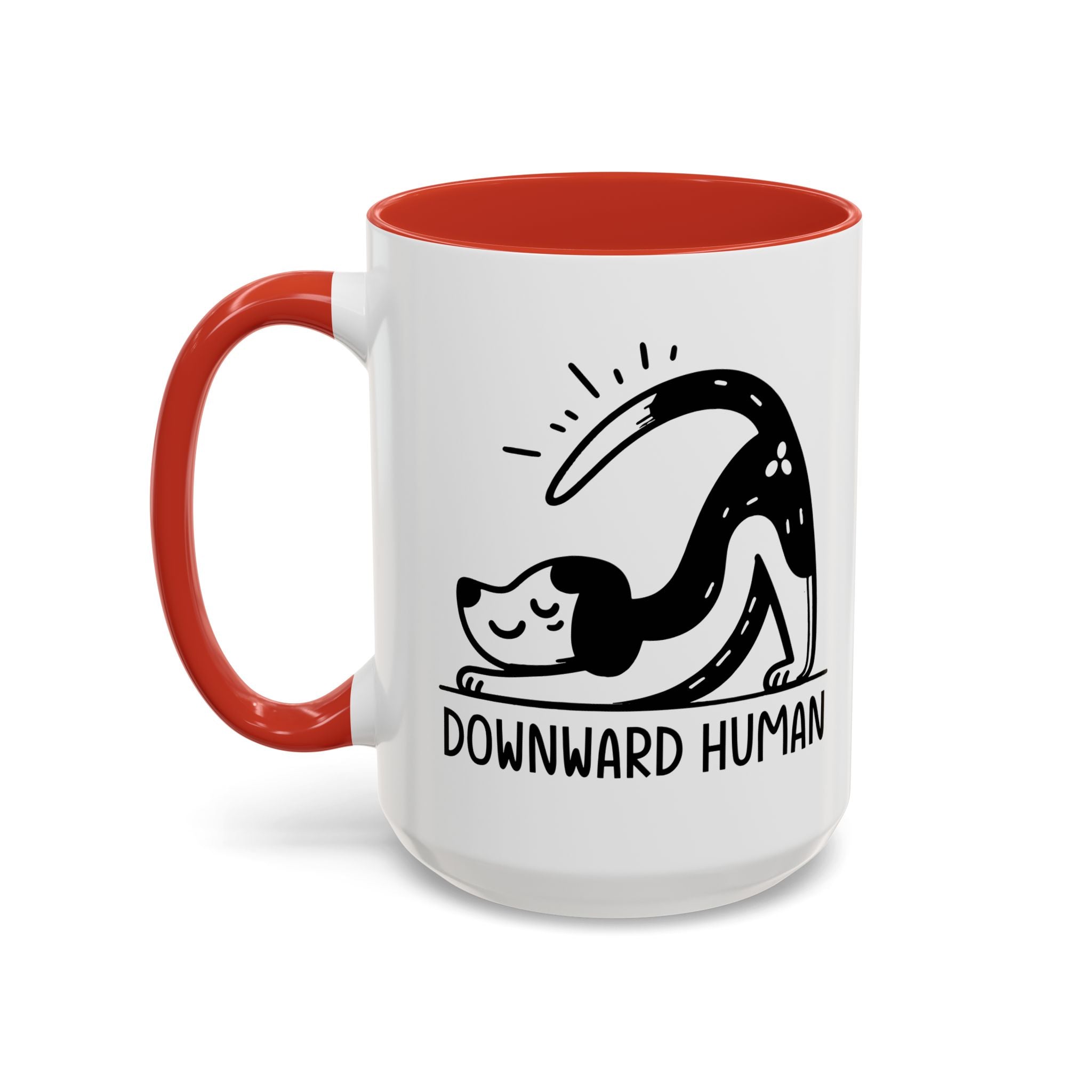 Downward Human Yoga Dog Coffee Mug, Dog Yoga Mug, Dog Owner Gifts, Funny Meditation Gifts, Yogi Pet Owner Gift, Yoga Coffee Mug