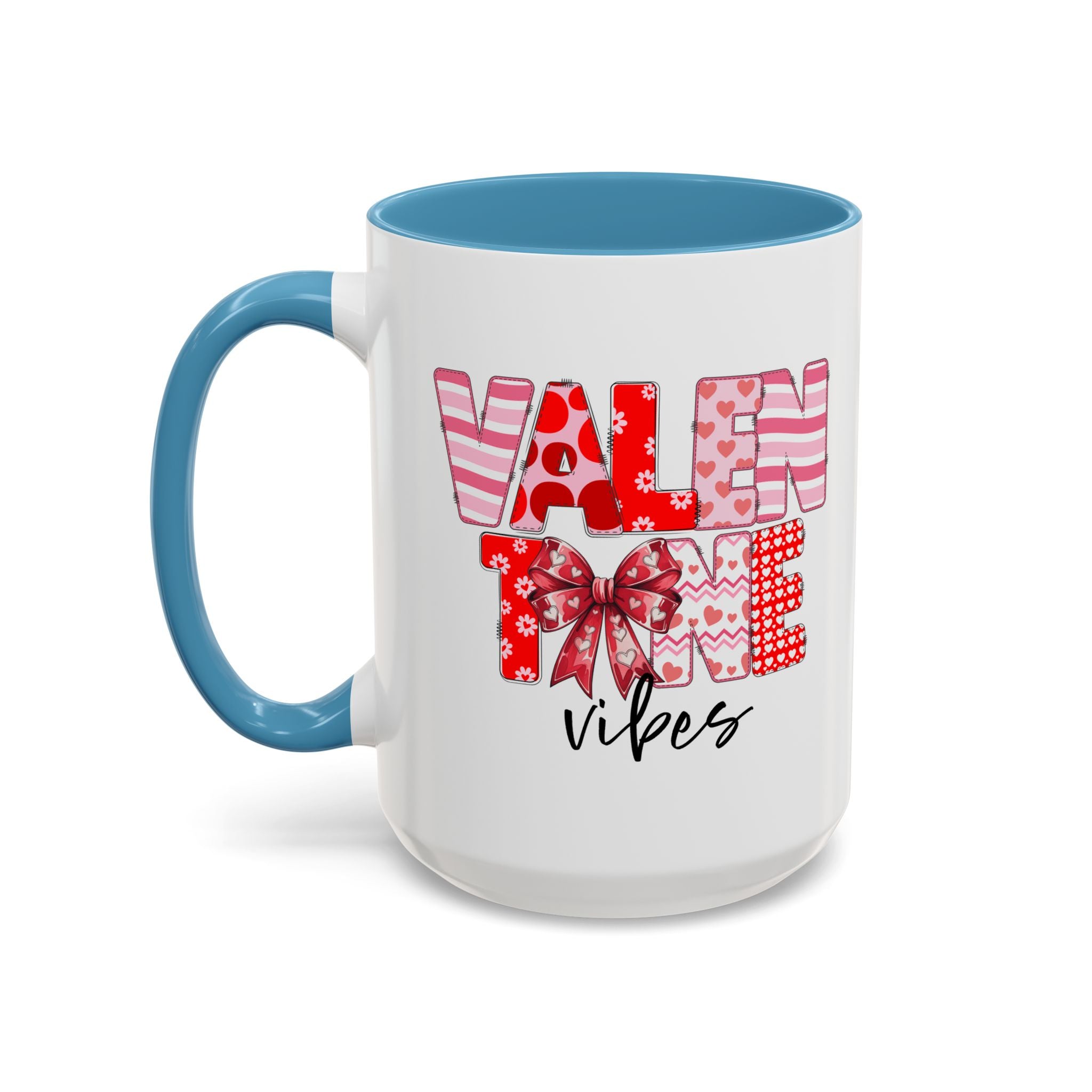 Valentine Vibes Coffee Mug, Coquette Valentine Vibes Mug, Brushstroke Valentine Coffee Cup, Gift For Her