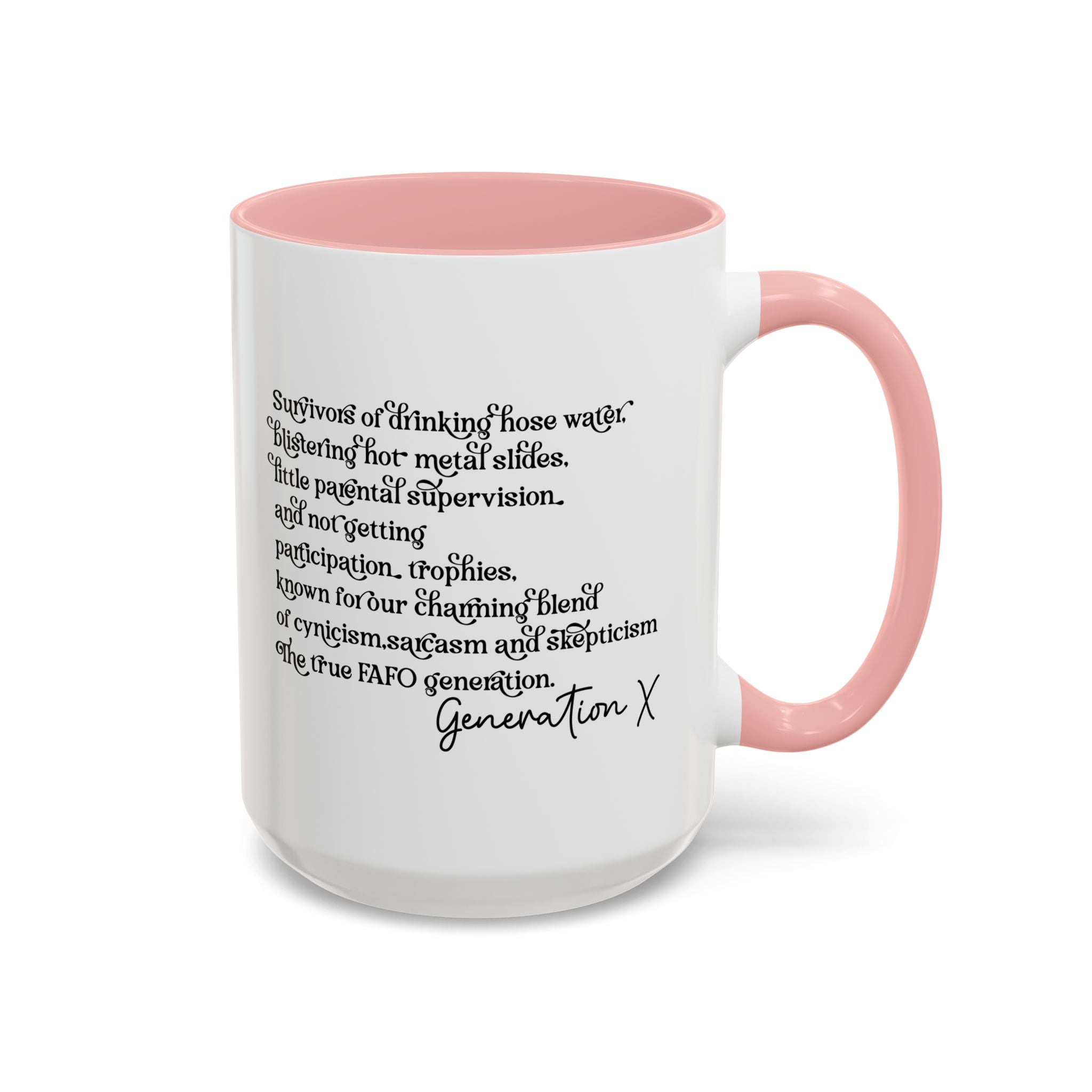 Gen X Raised on Hose Water and Neglect, Generation X, Gen X Gift, Gen X Mug, Funny Gen X Mug, Coffee Mug Cup, Coffee Mug Gift