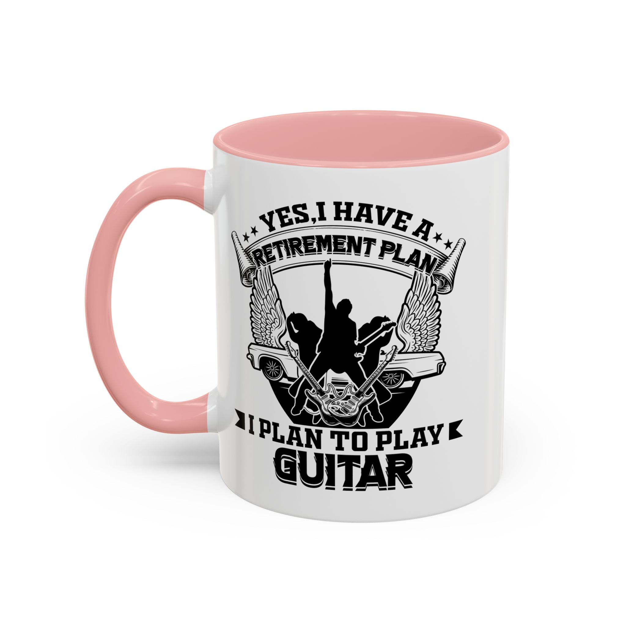 Yes I have a Retirement Plan I Plan to Play Guitar Coffee Mug, Funny Retirement Plan Mug for Guitar Lovers, Musician Gift, Guitar Player Mug