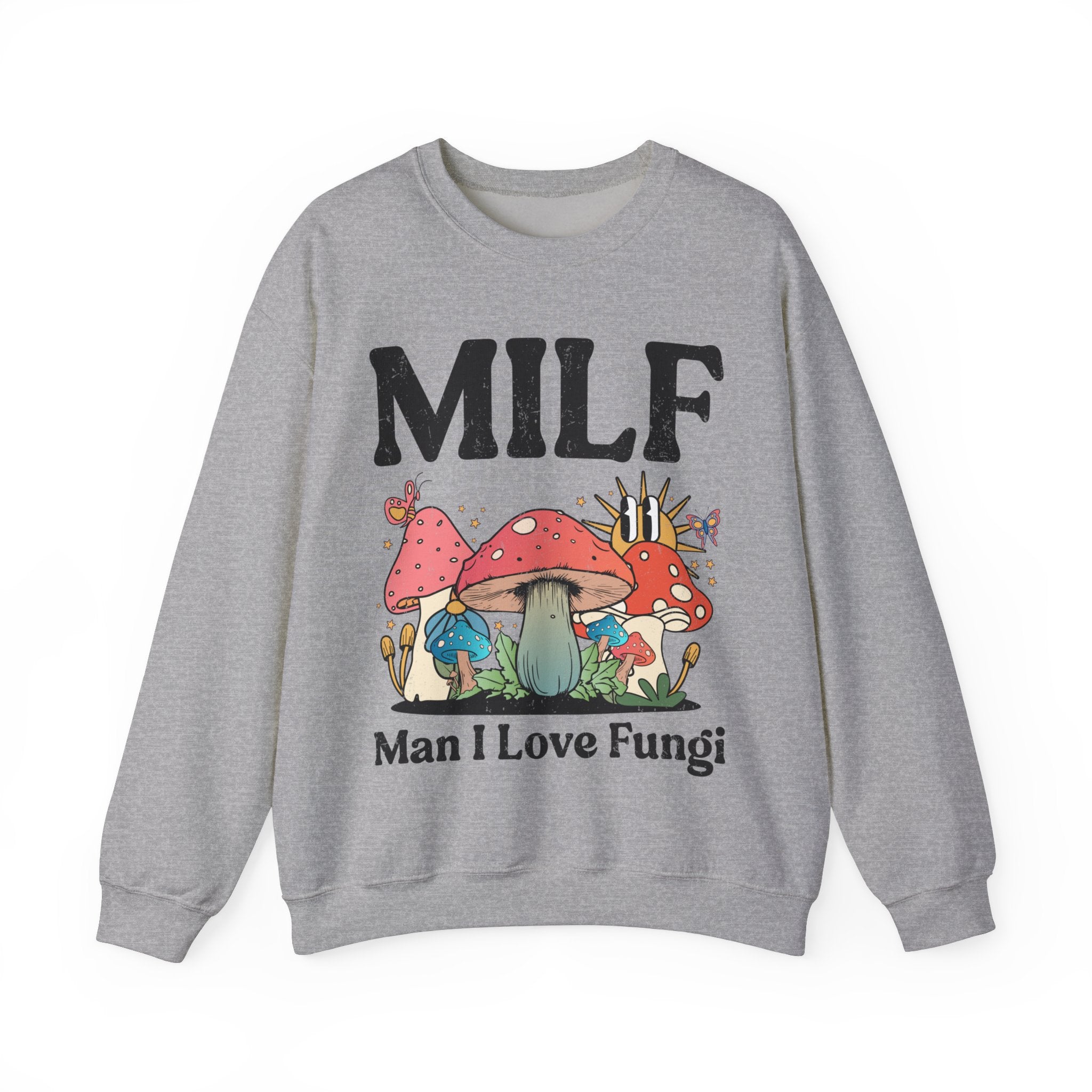 MILF Man I Love Fungi Sweatshirt, Retro Mushroom Shirt, Goblincore Sweatshirt, Cottagecore Sweater, Nature Lover Gift, Mycologist T-Shirt