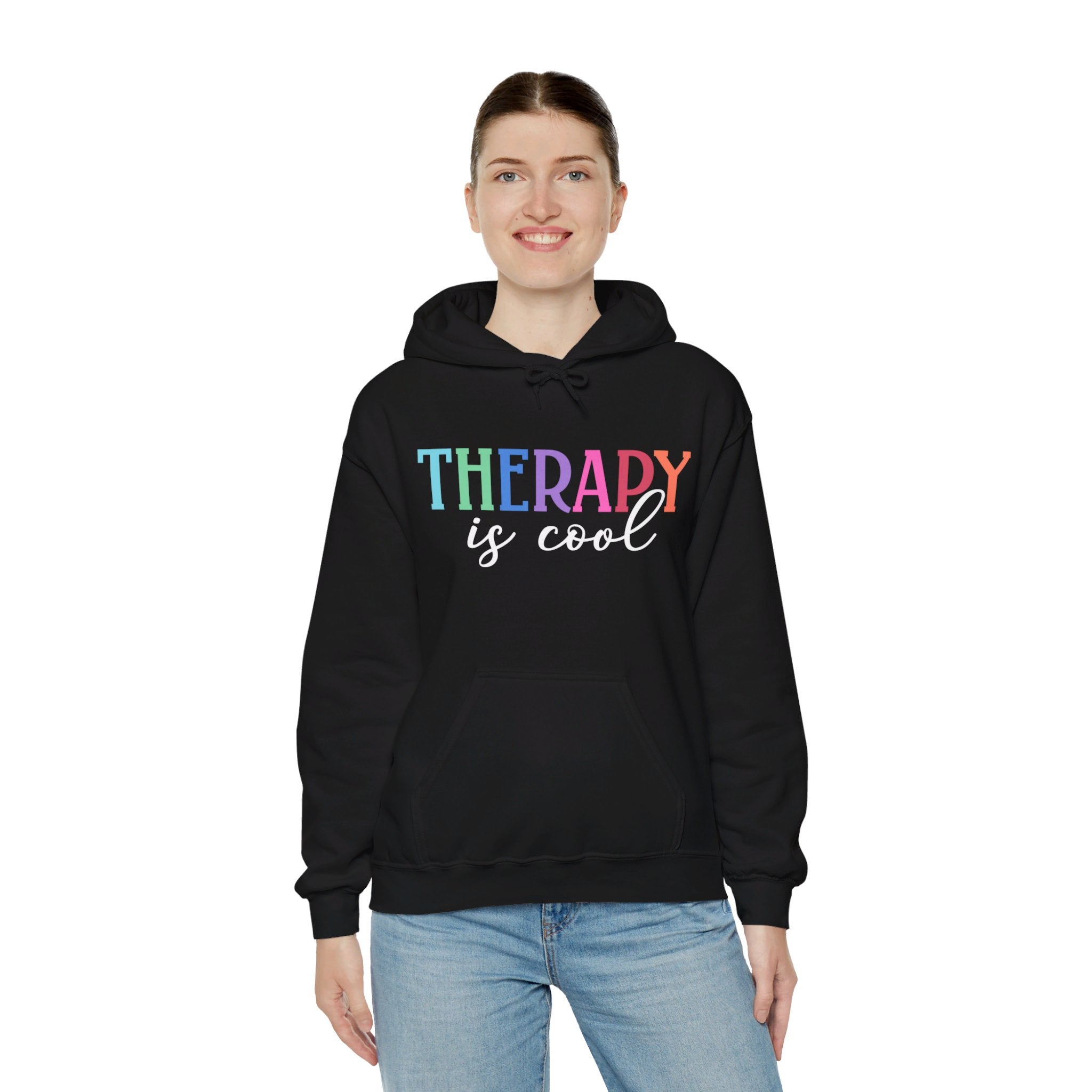 Therapy Is Cool Hoodie, Therapy Sweatshirt, Therapy Shirt, Therapist Sweatshirt, Positive Sweatshirt, Empathy Sweatshirt, Therapy Hoodie