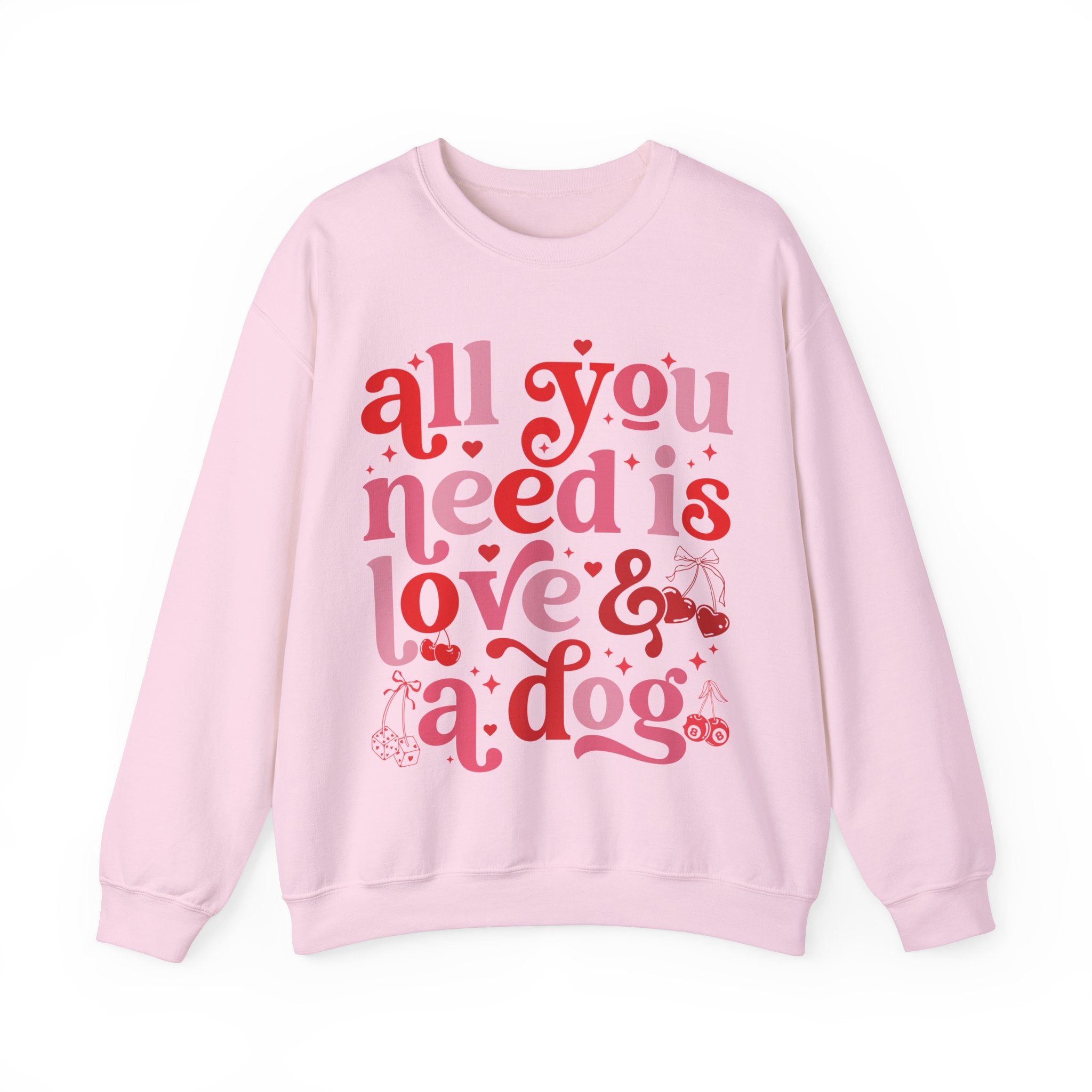 Dog Mom Sweatshirt Valentines, All You Need Is Love Sweatshirt, Womens Dog Lover Shirt, Dog Mama Sweatshirt, All You Need Is Love and a Dog