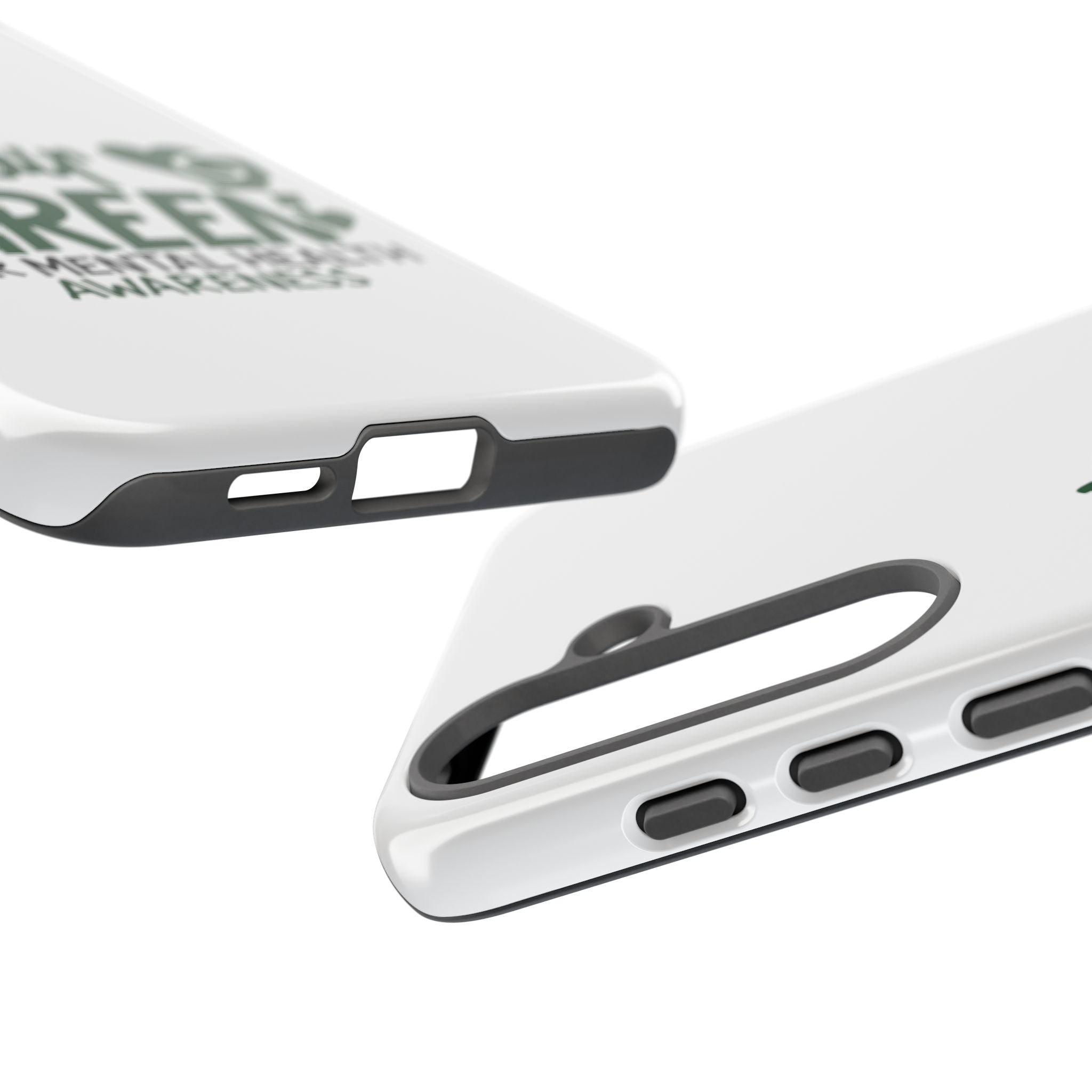 I Wear Green For Mental Health Awareness Phone Cases, Mental Health Matters Phone Case, Inspirational Phone Case, Motivational Phone Case, iPhone, Google Pixel & Samsung Galaxy