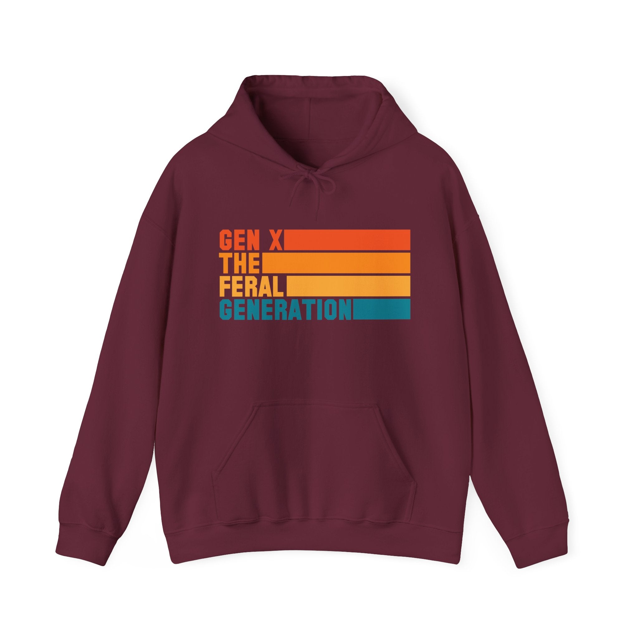Gen X The Feral Generation Hoodie, Gen X Hoodie, Generation X Hoodie, Retro Gen X Hooded Sweatshirt, Cute Gen X Hoodie, Trendy Gen X Hoodie