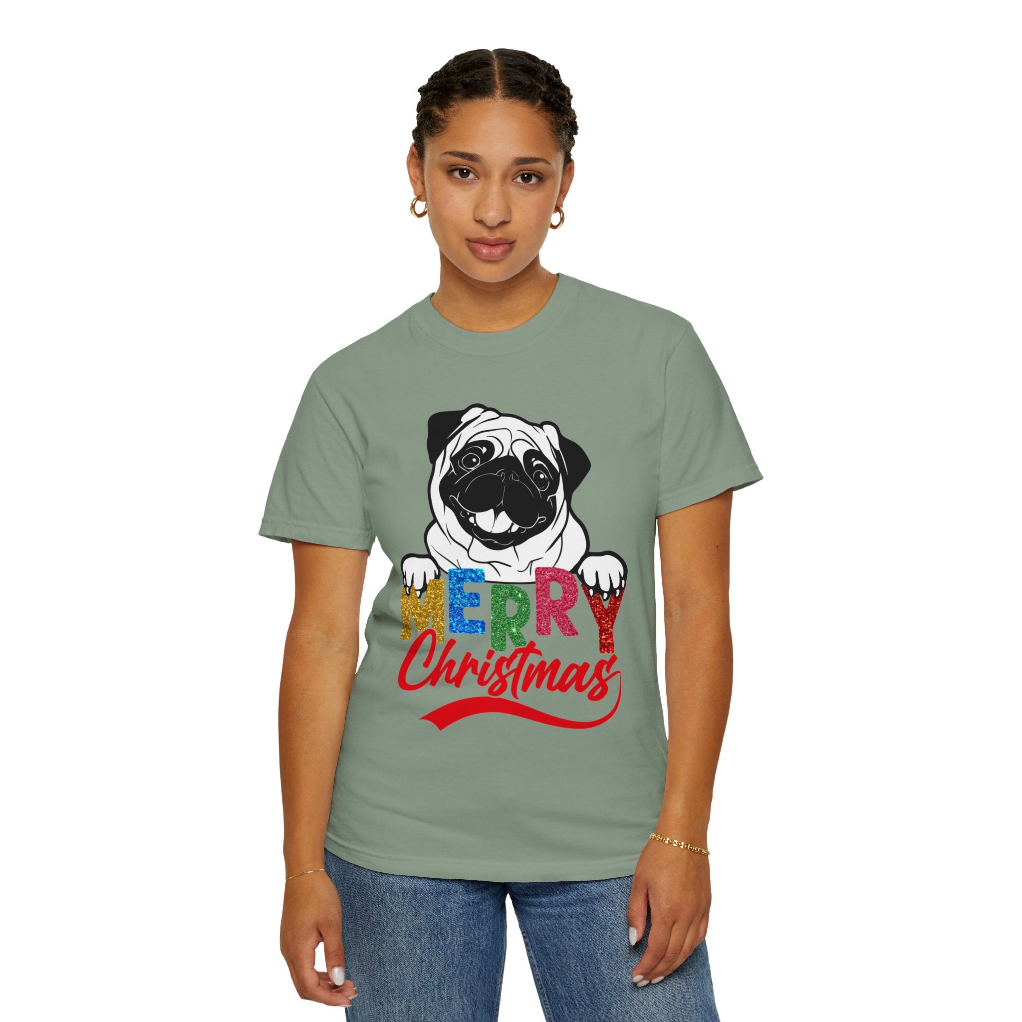 Pug Christmas Shirt, Merry Christmas, Christmas Party Tee, Christmas Dog Shirt, Gift For Christmas, Cute Dog Shirt, Christmas Tee, Gift For Dog Lover