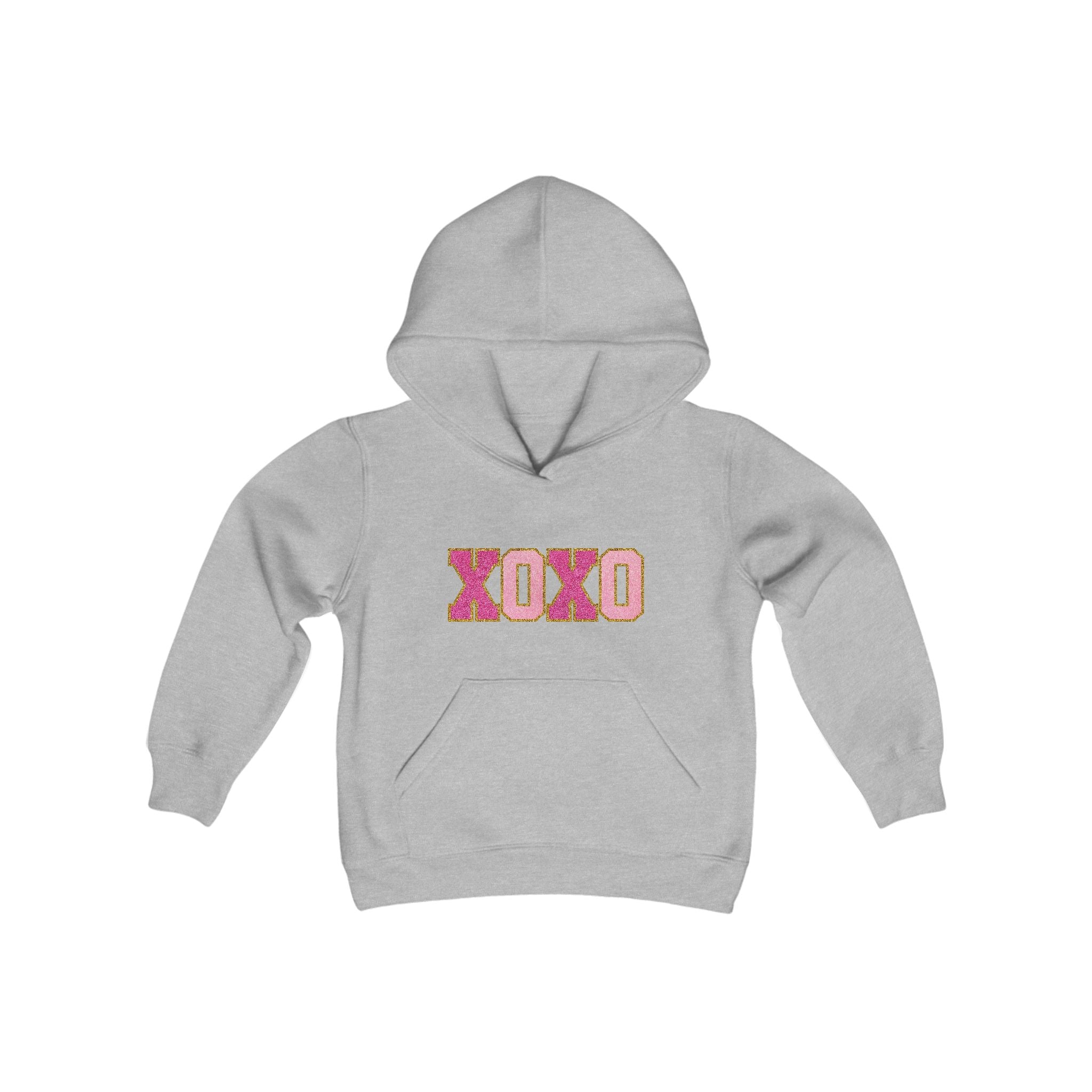 XOXO Youth Hoodie, Valentine Sweatshirt Kids, Valentine's Day Hoodie, Cute Valentine Shirt Gift for Kids, Gift for Kids, Cute XOXO Hoodie