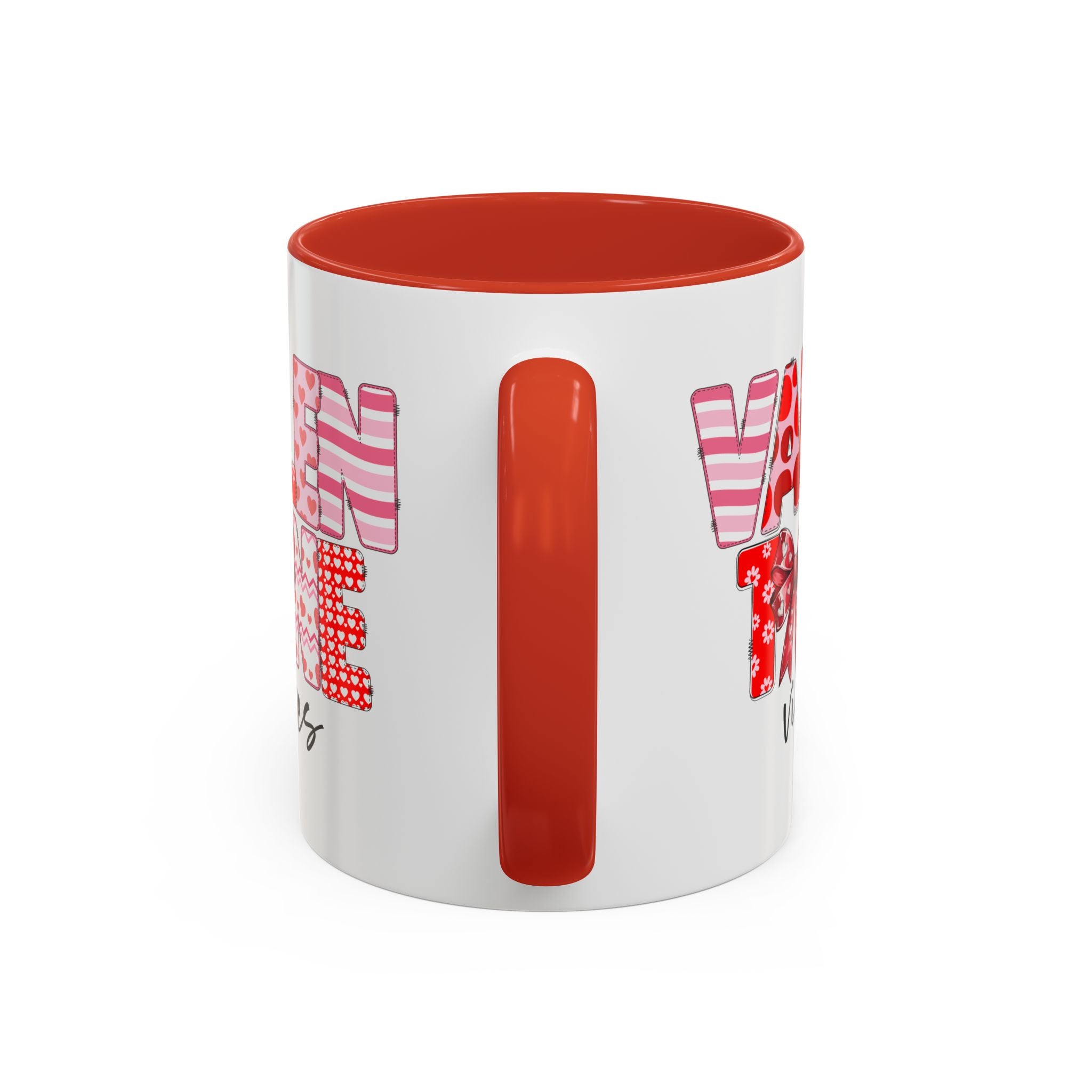 Valentine Vibes Coffee Mug, Coquette Valentine Vibes Mug, Brushstroke Valentine Coffee Cup, Gift For Her