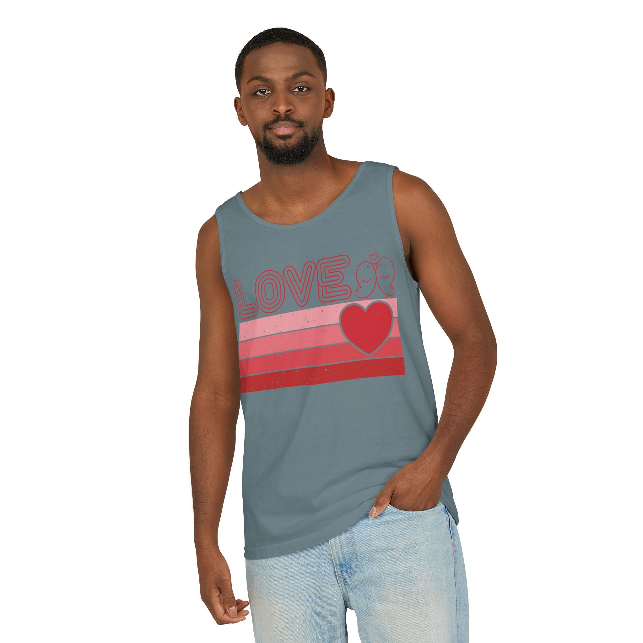 Retro Love Valentines Day Tank Top, Valentines Day Shirts For Woman, Heart Tank Top, Cute Valentine Shirt, Valentines Day Gift, Valentines Gift