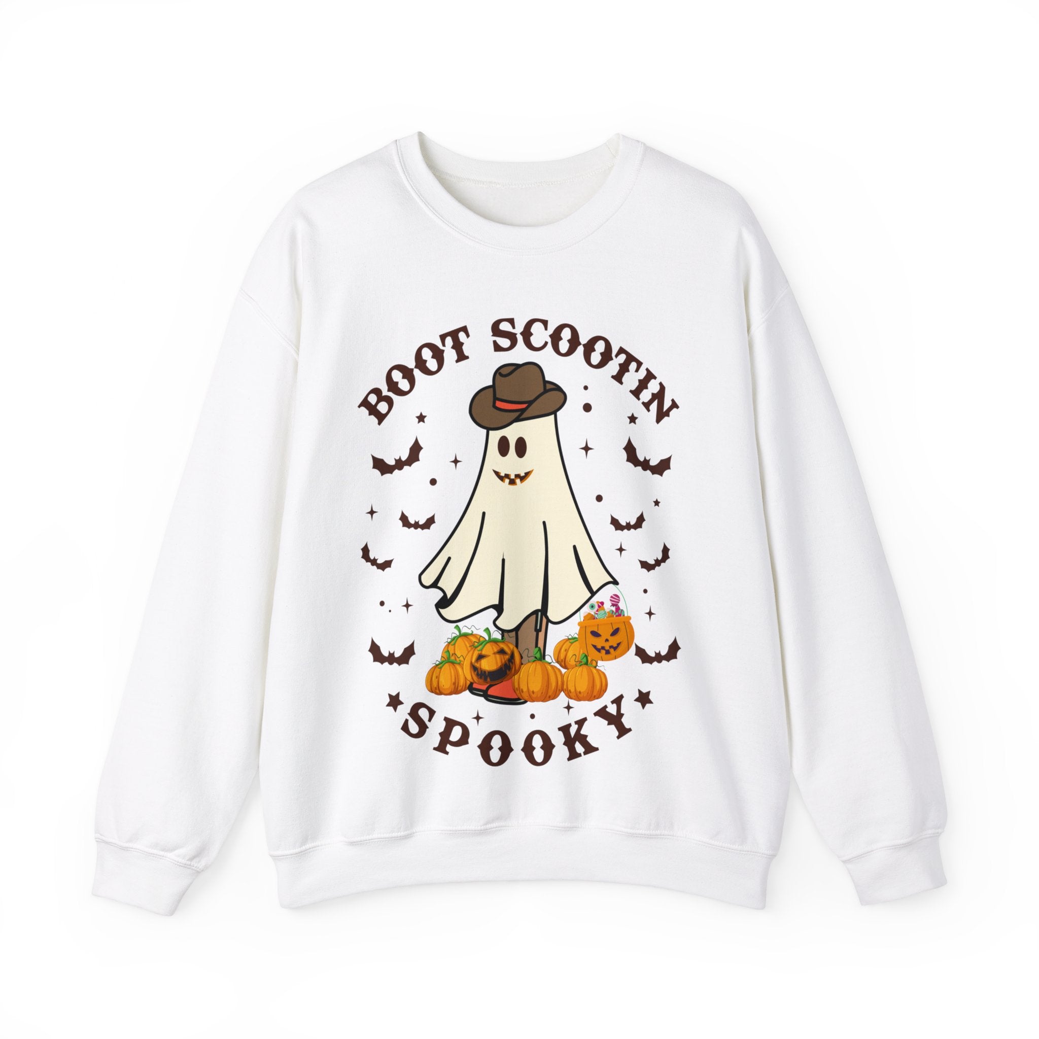 Boot Scootin Spooky Sweatshirt, Halloween Shirt, Cowboy Ghost Shirt, Western Halloween Shirt, Cute Spooky Shirt, Halloween Gift, Country Tee