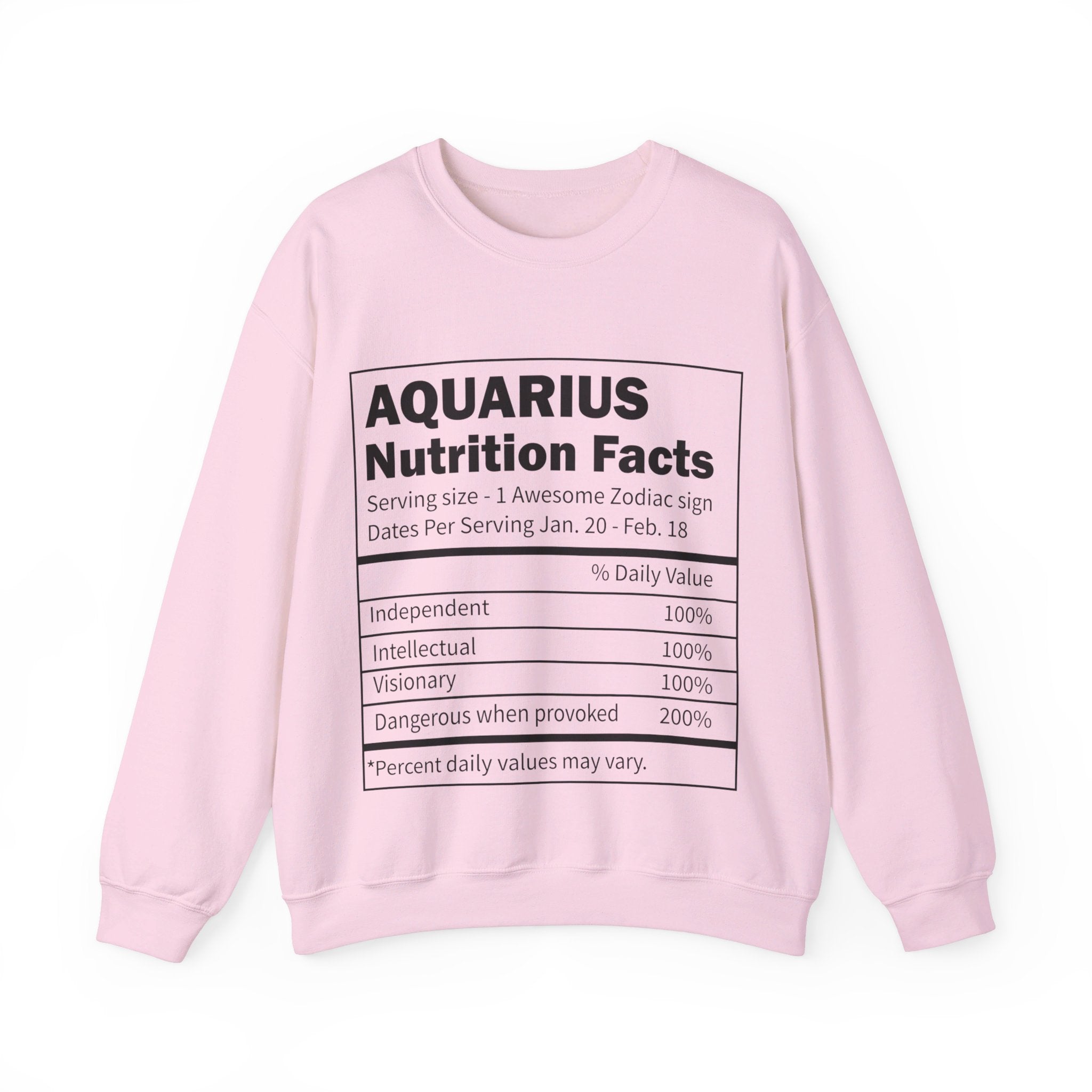 Zodiac Sign Nutrition Facts Sweatshirt, Horoscopes Shirt, Astrology Shirt, Summer Tees, Birthday Gift Ideas for Best Friends, Girl Friends