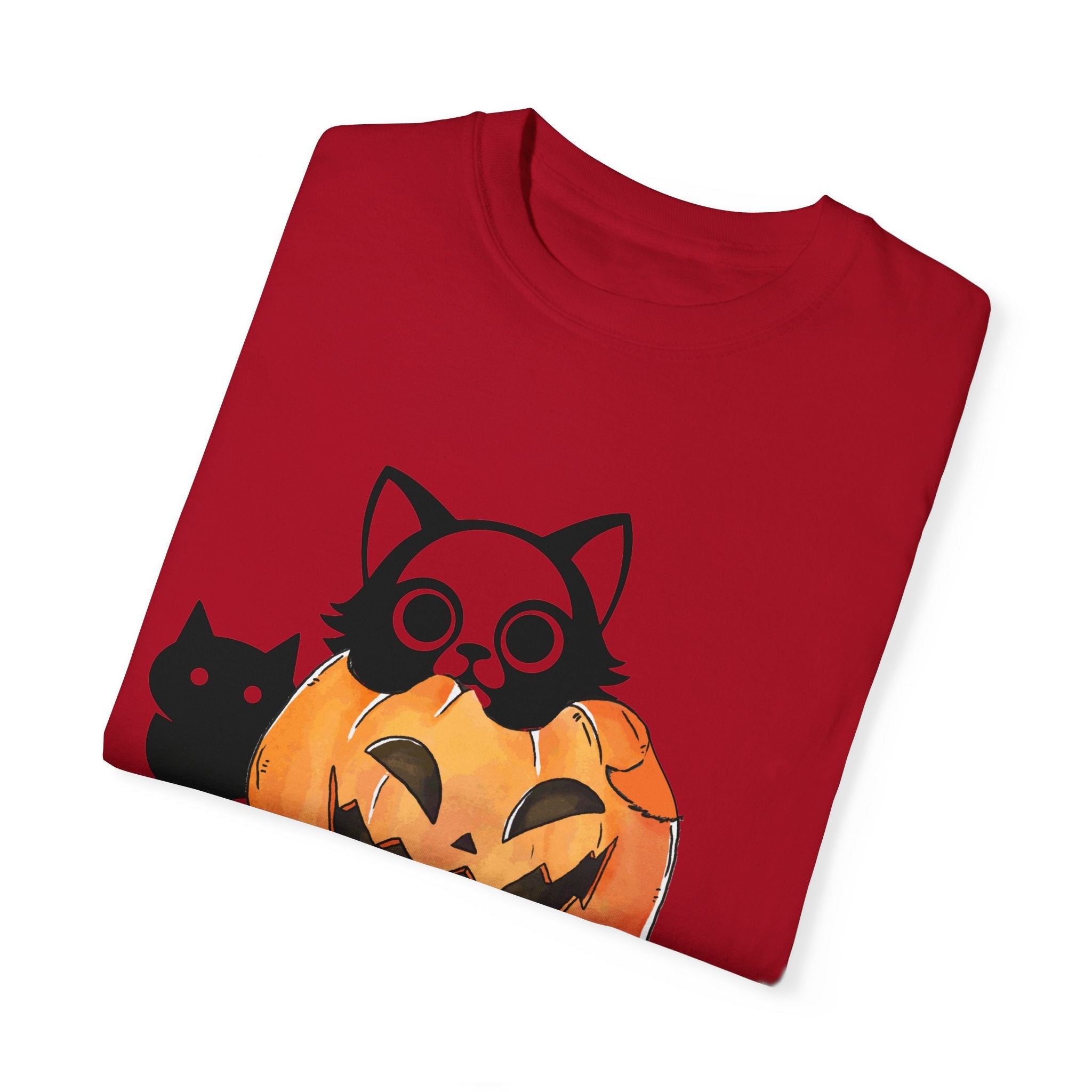 Vintage 90s Cat Halloween Shirt, Retro Halloween Shirt, Spooky Season Tee, Pumpkin Shirt, Halloween Shirt, Vintage Halloween Shirt