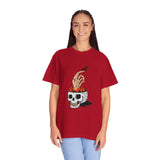 Skull skeleton hand halloween T-Shirt, Skeleton Hand T-Shirt, Skeleton Shirt, Horror Gift, Skeleton Rock Tee, Rock and Roll Shirt, Comfort Colors Shirt